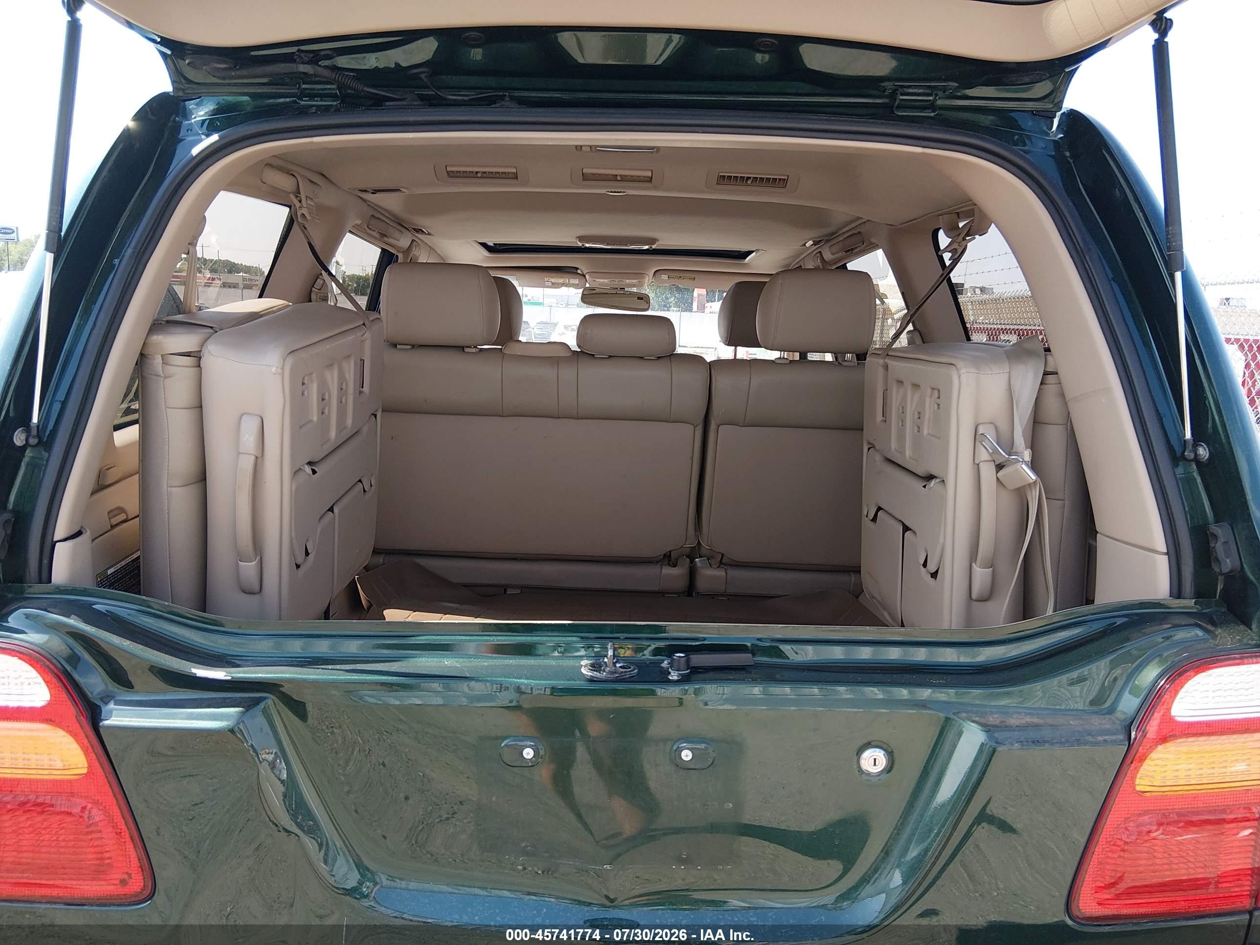 2002 Toyota Land Cruiser   Green vin: JTEHT05J622027170