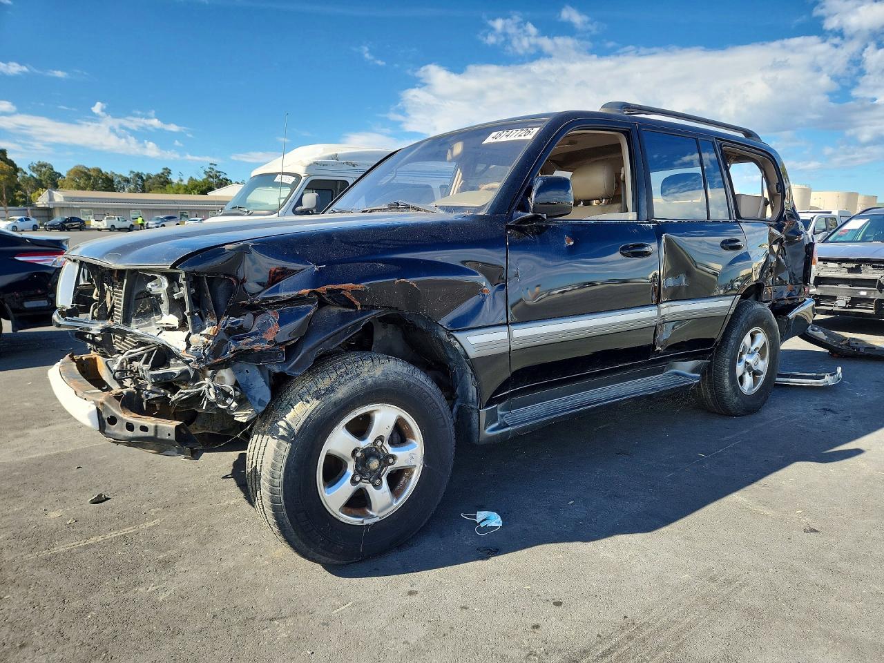 2002 Toyota Land Cruiser Base Black vin: JTEHT05J622027685