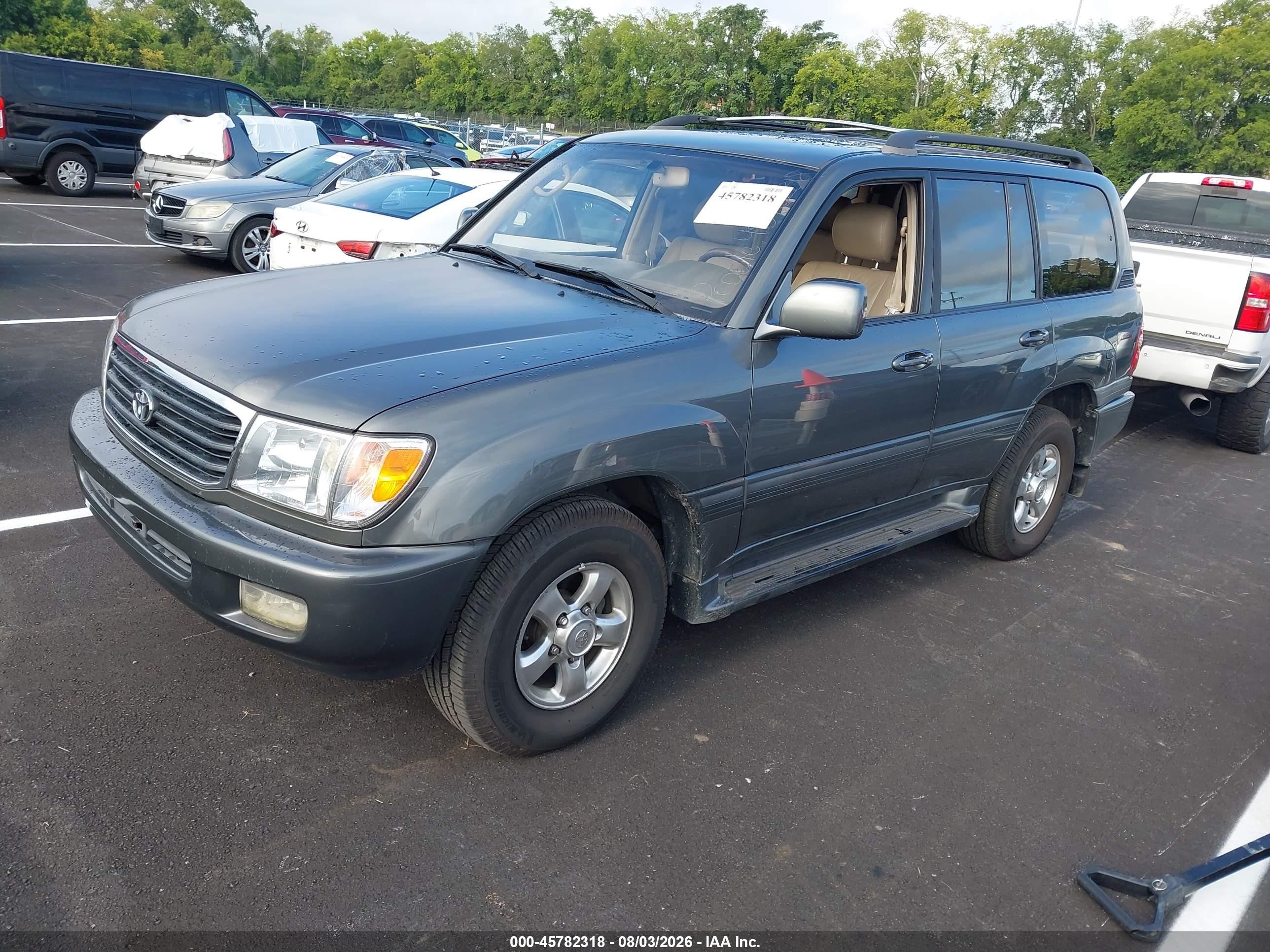2001 Toyota Land Cruiser   Gray vin: JTEHT05J712002308