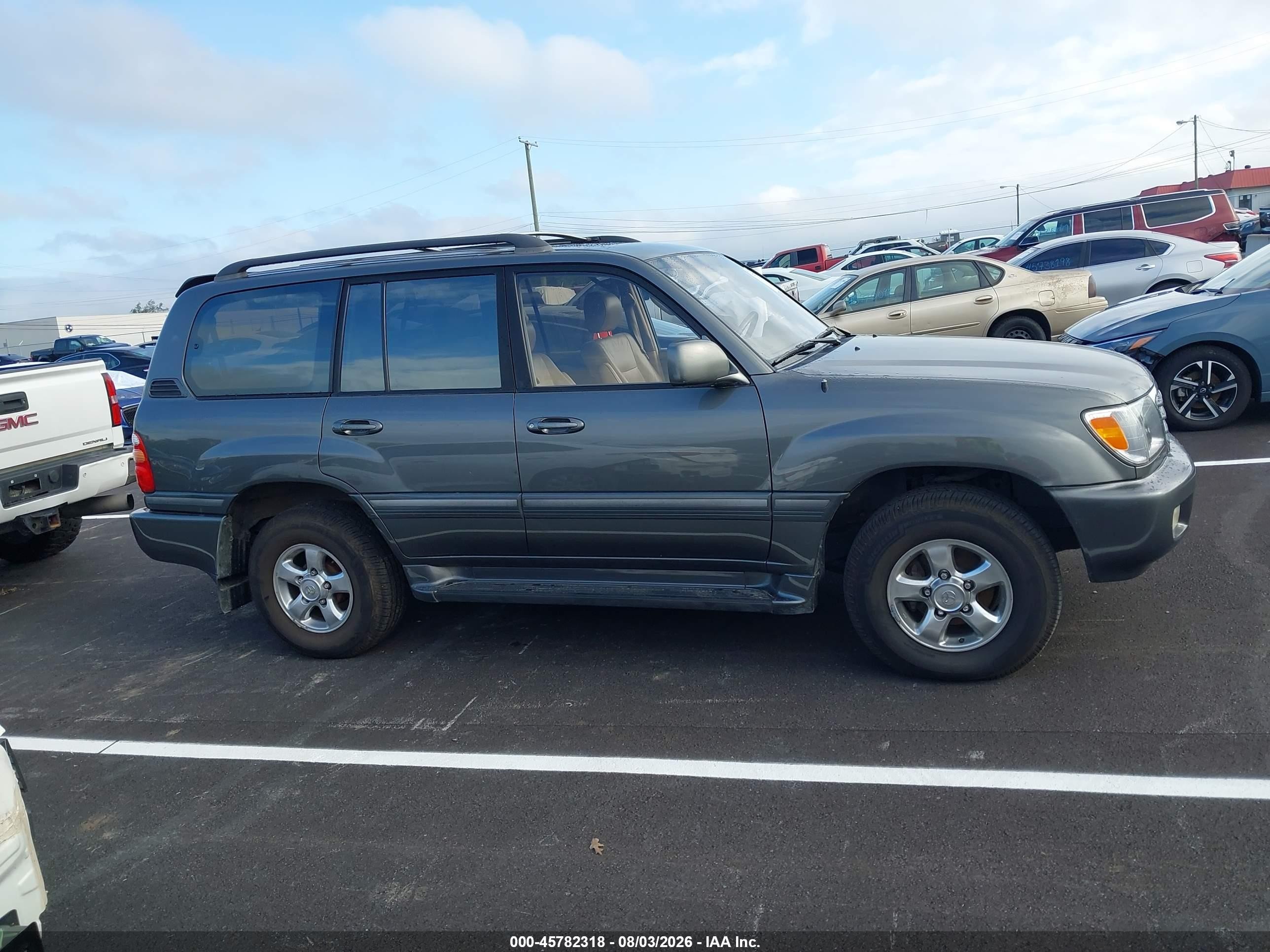 2001 Toyota Land Cruiser   Gray vin: JTEHT05J712002308