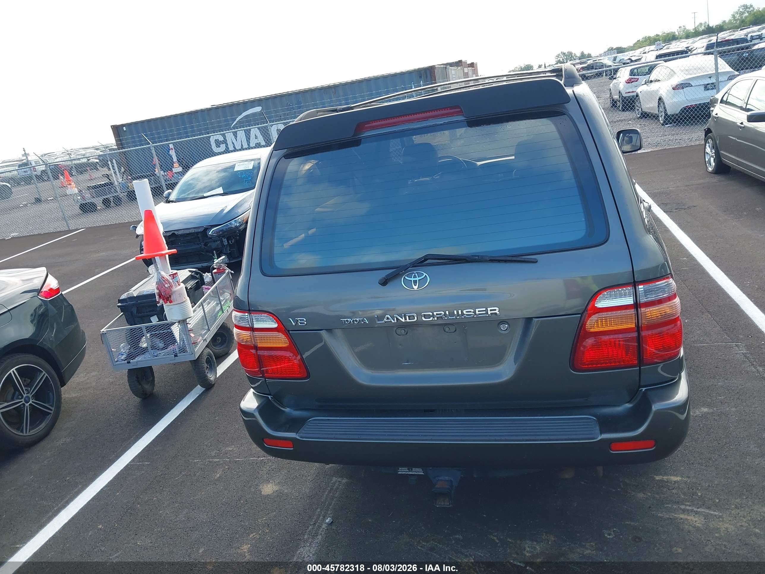 2001 Toyota Land Cruiser   Gray vin: JTEHT05J712002308