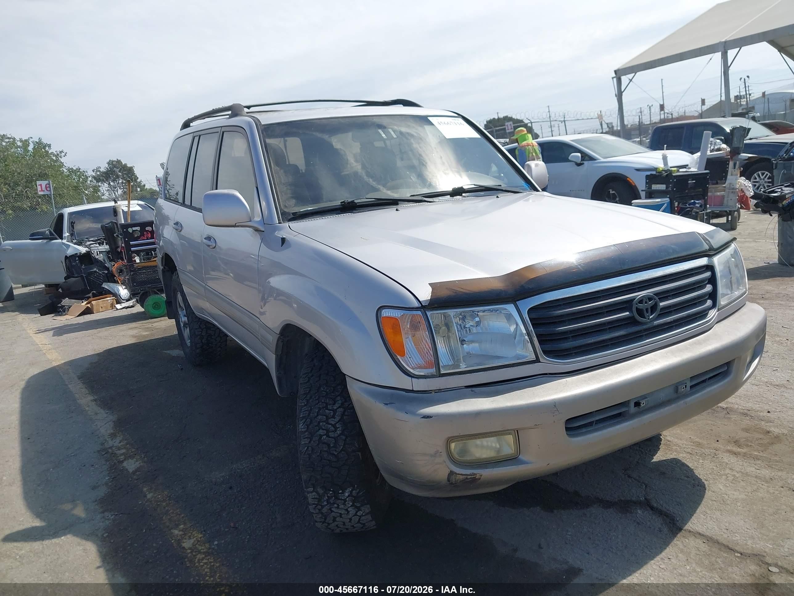 2001 Toyota Land Cruiser   Beige vin: JTEHT05J712003703