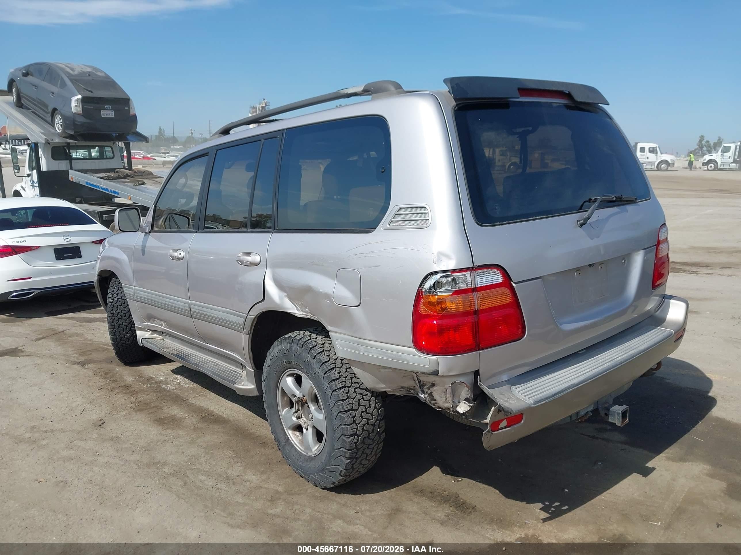 2001 Toyota Land Cruiser   Beige vin: JTEHT05J712003703