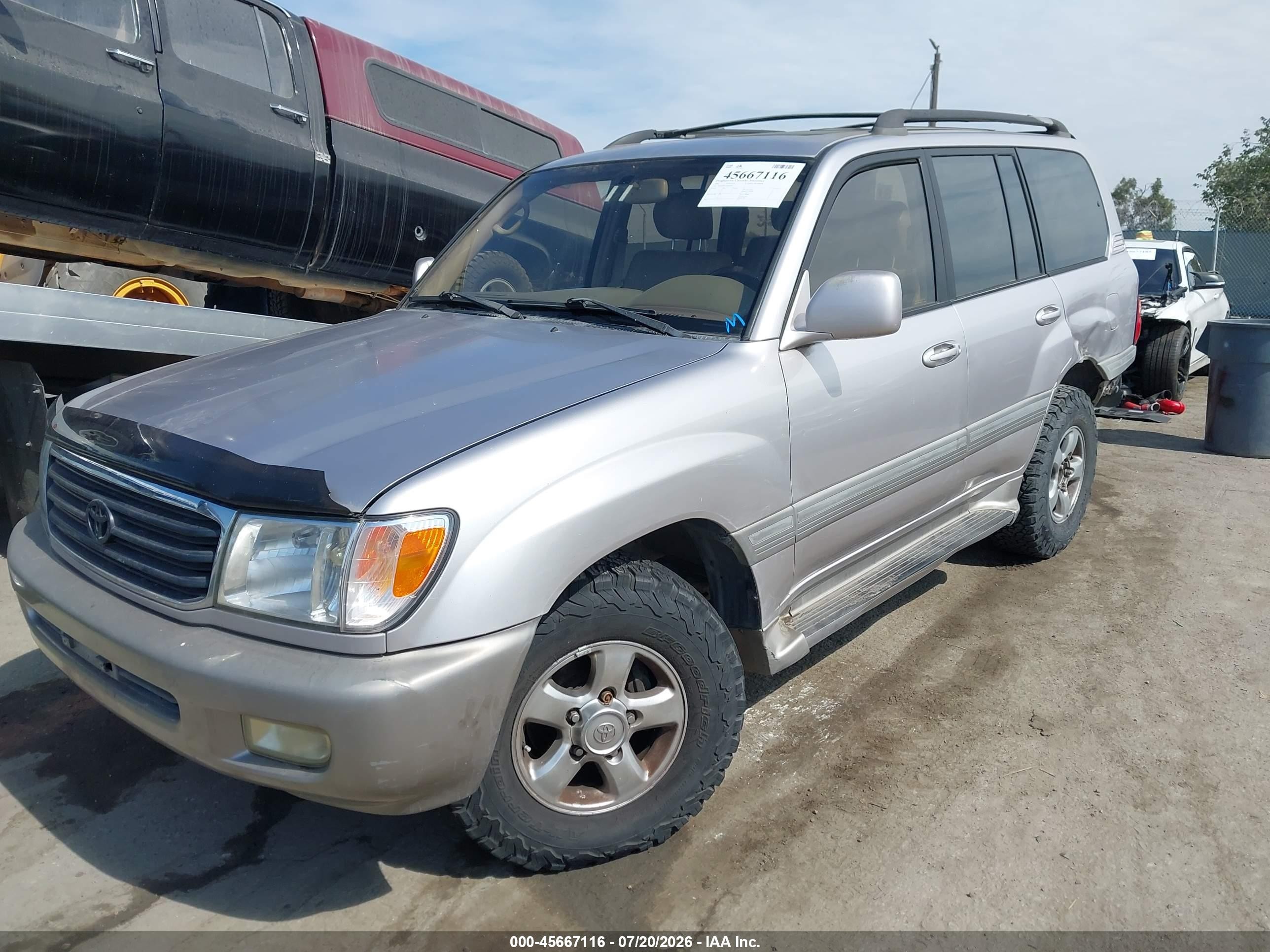 2001 Toyota Land Cruiser   Beige vin: JTEHT05J712003703