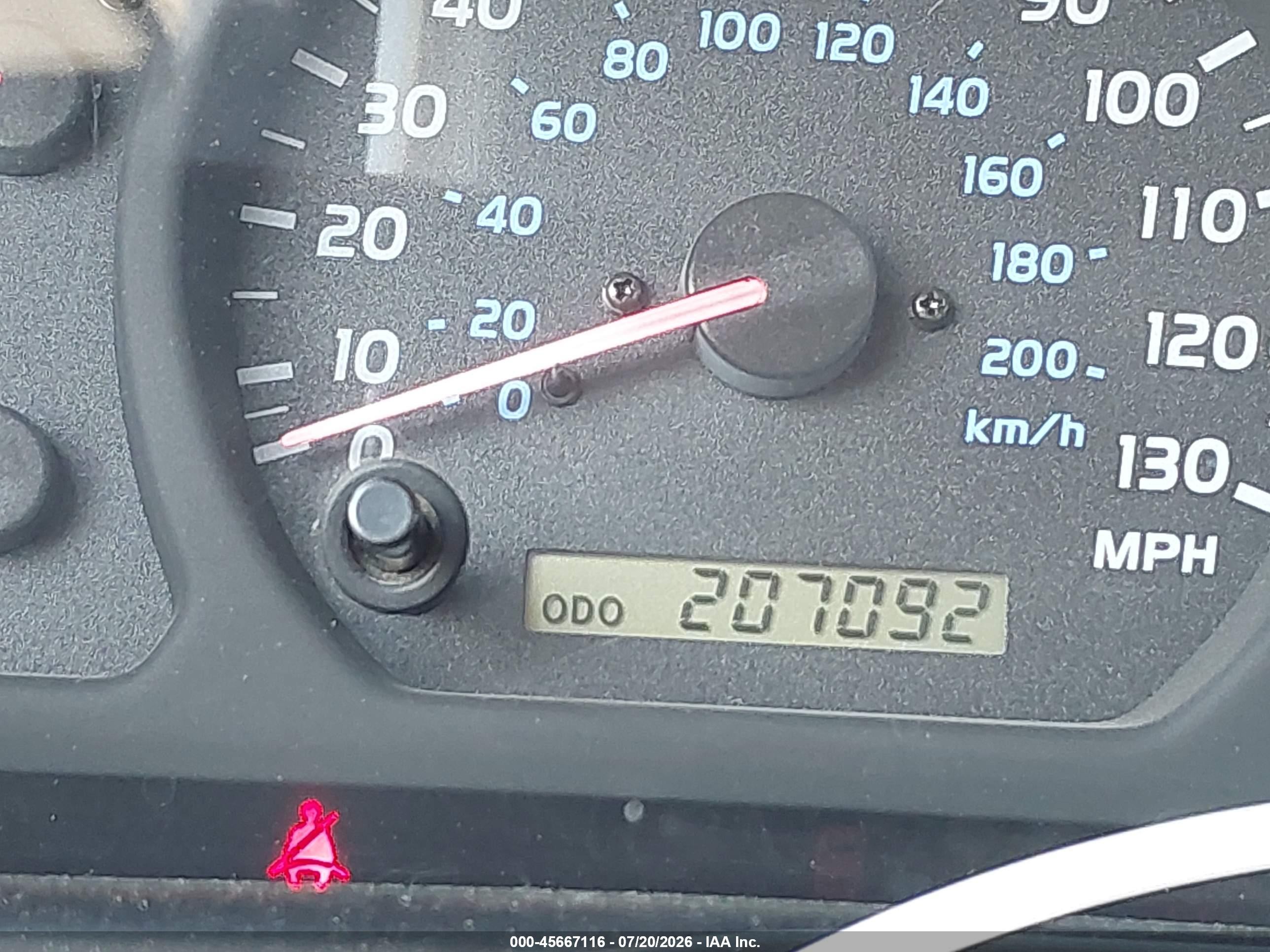 2001 Toyota Land Cruiser   Beige vin: JTEHT05J712003703