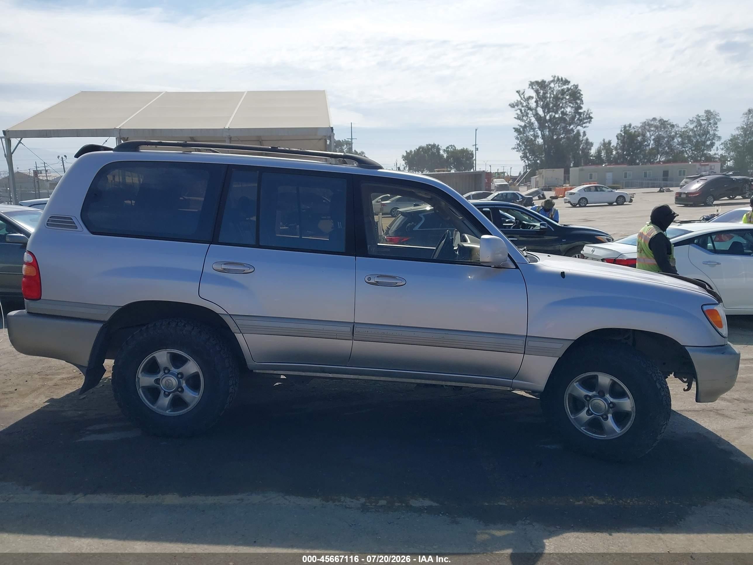 2001 Toyota Land Cruiser   Beige vin: JTEHT05J712003703