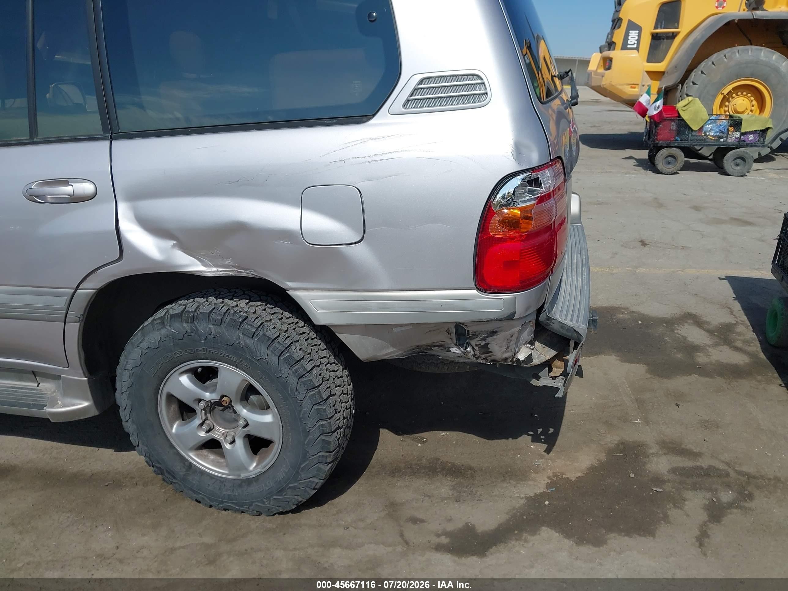 2001 Toyota Land Cruiser   Beige vin: JTEHT05J712003703