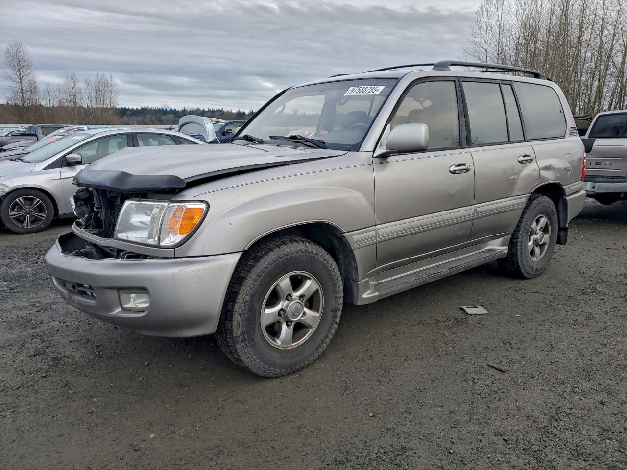 2002 Toyota Land Cruiser Silver vin: JTEHT05J722028828