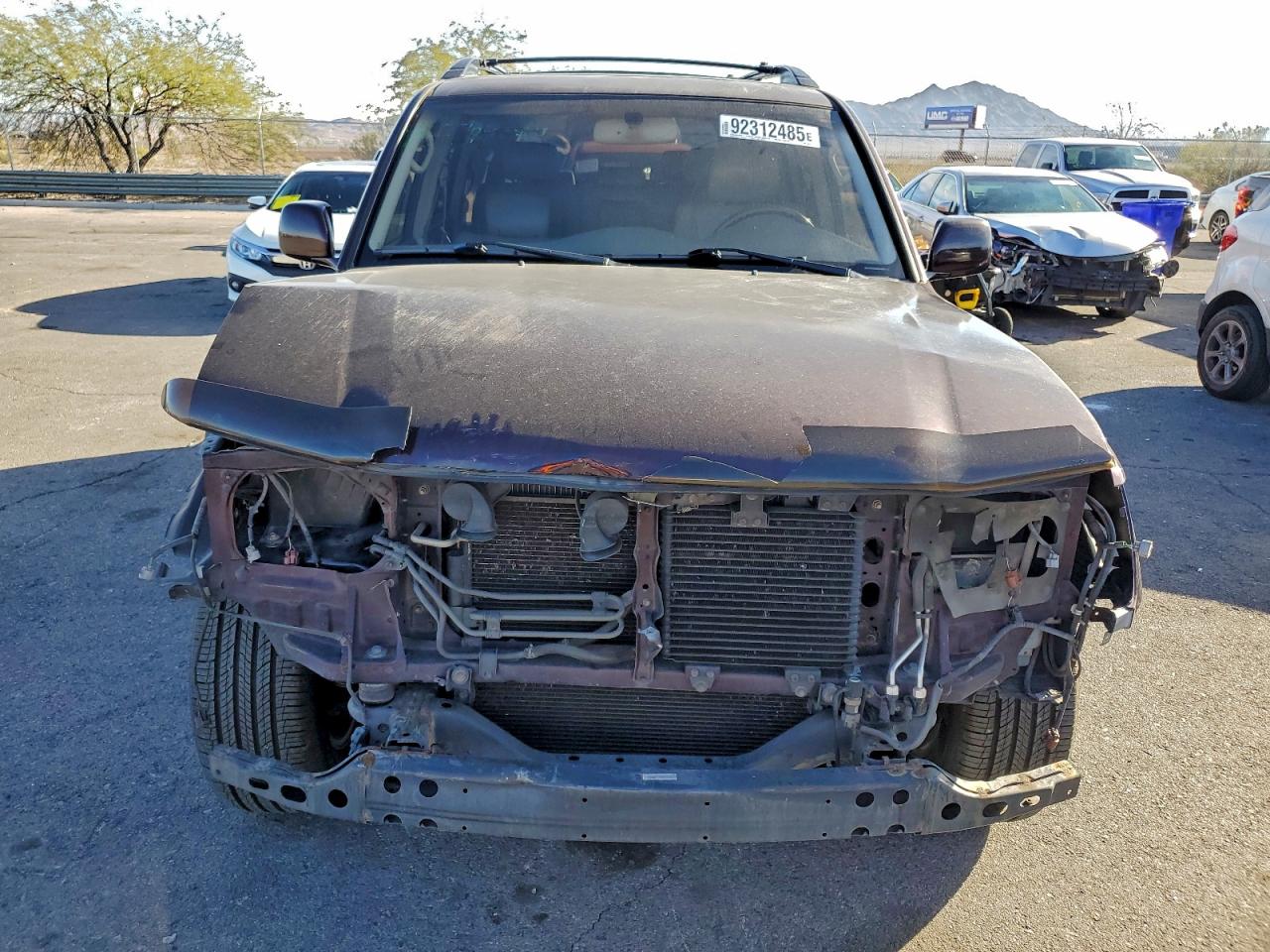 2003 Toyota Land Cruiser Maroon vin: JTEHT05J732045727