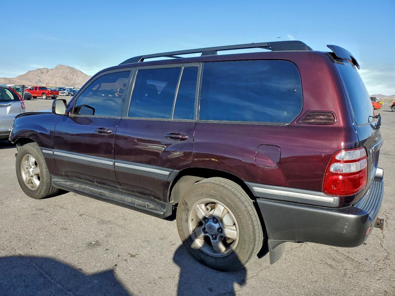 2003 Toyota Land Cruiser Maroon vin: JTEHT05J732045727