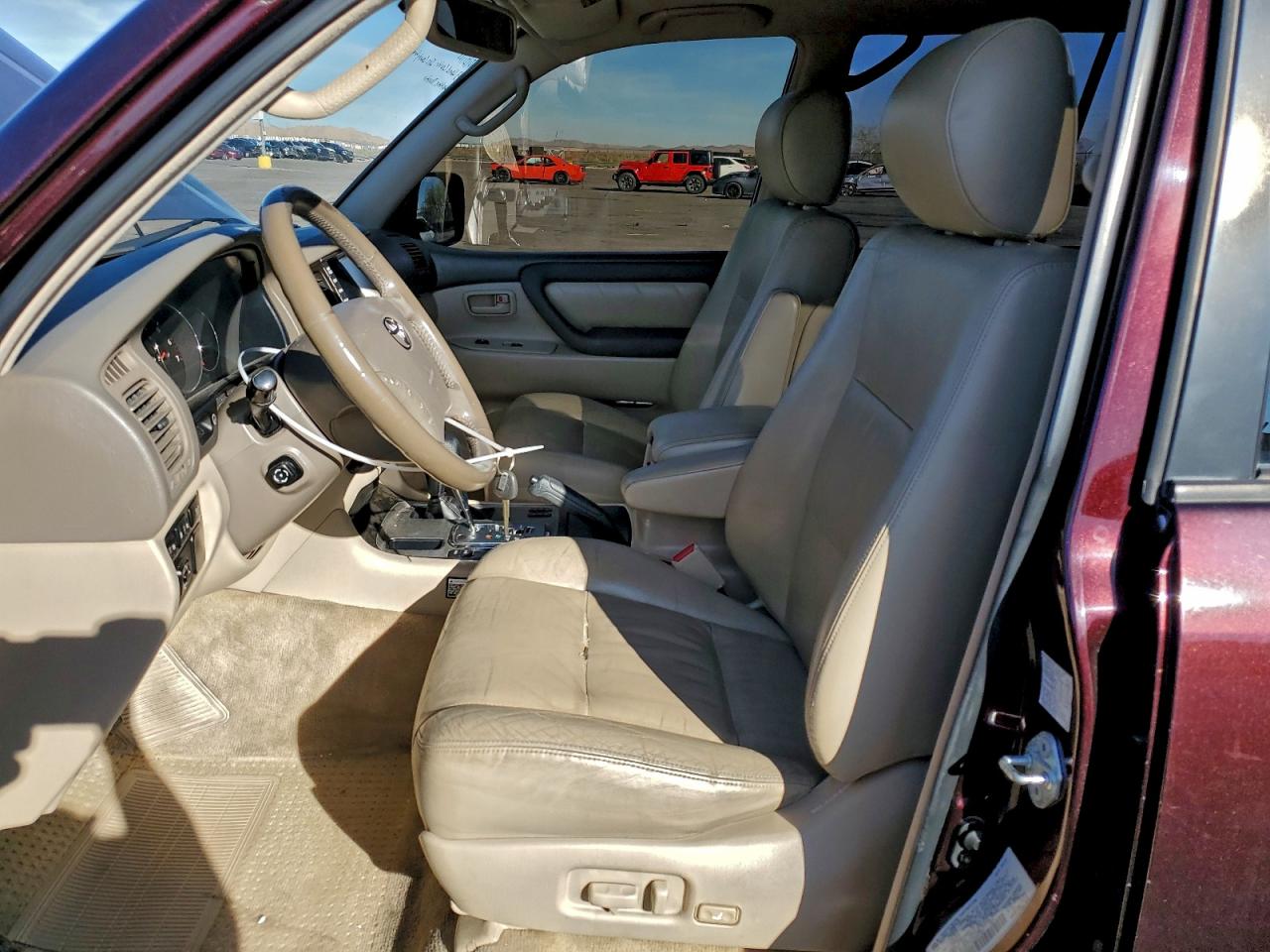 2003 Toyota Land Cruiser Maroon vin: JTEHT05J732045727
