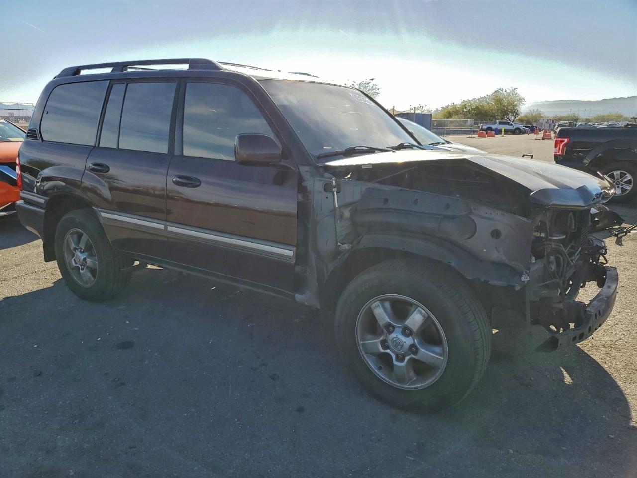 2003 Toyota Land Cruiser Maroon vin: JTEHT05J732045727