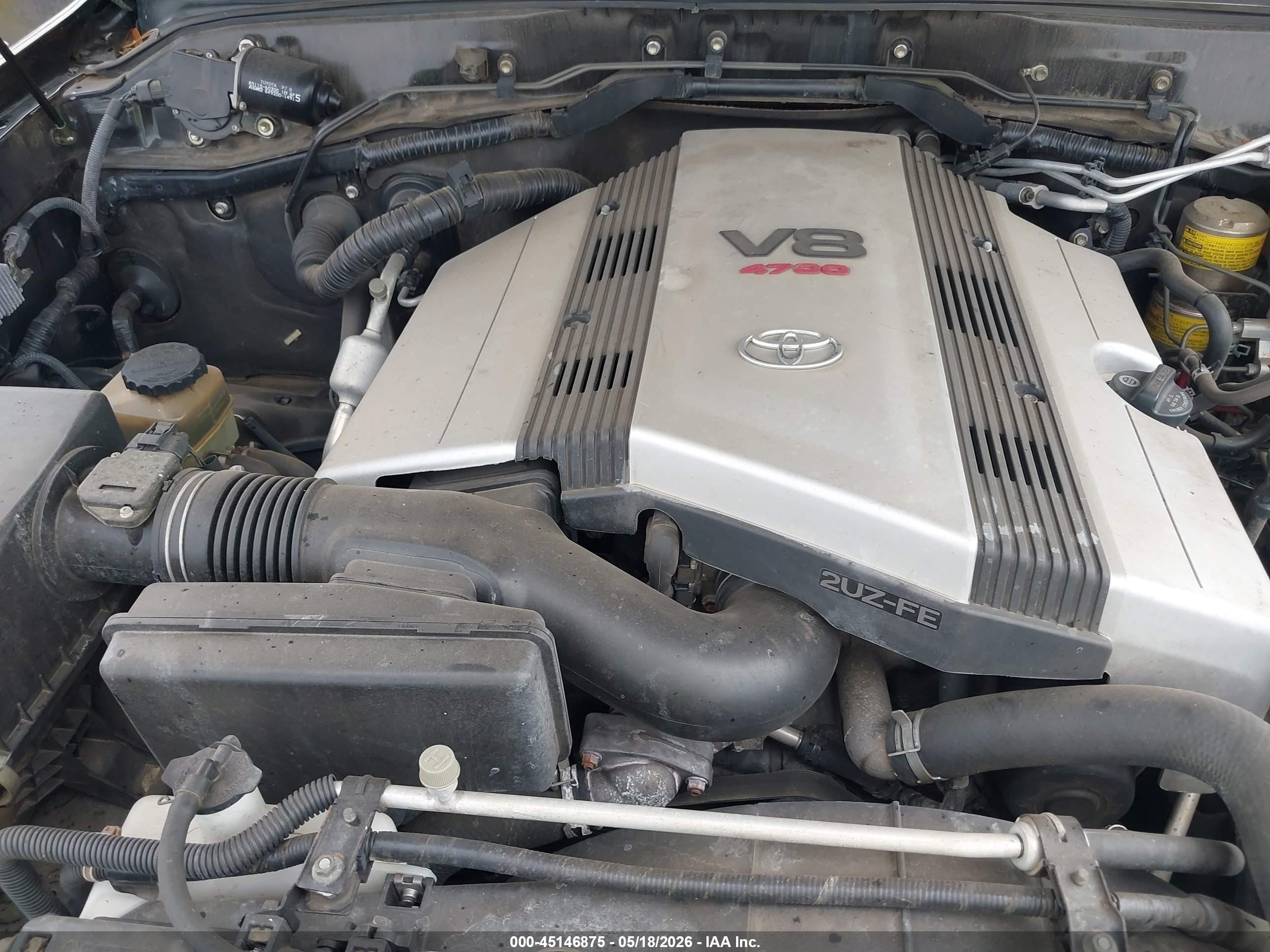 2004 Toyota Land Cruiser   Черный vin: JTEHT05J742067096