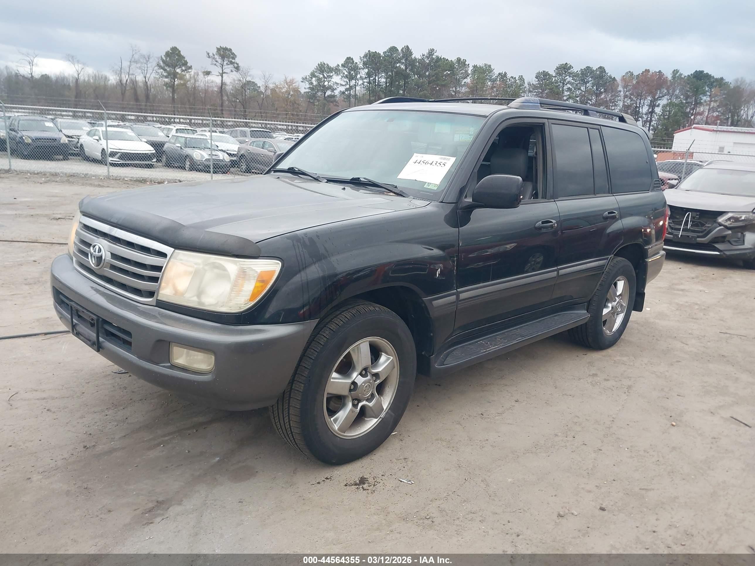 2007 Toyota Land Cruiser V8 Black vin: JTEHT05J772104507