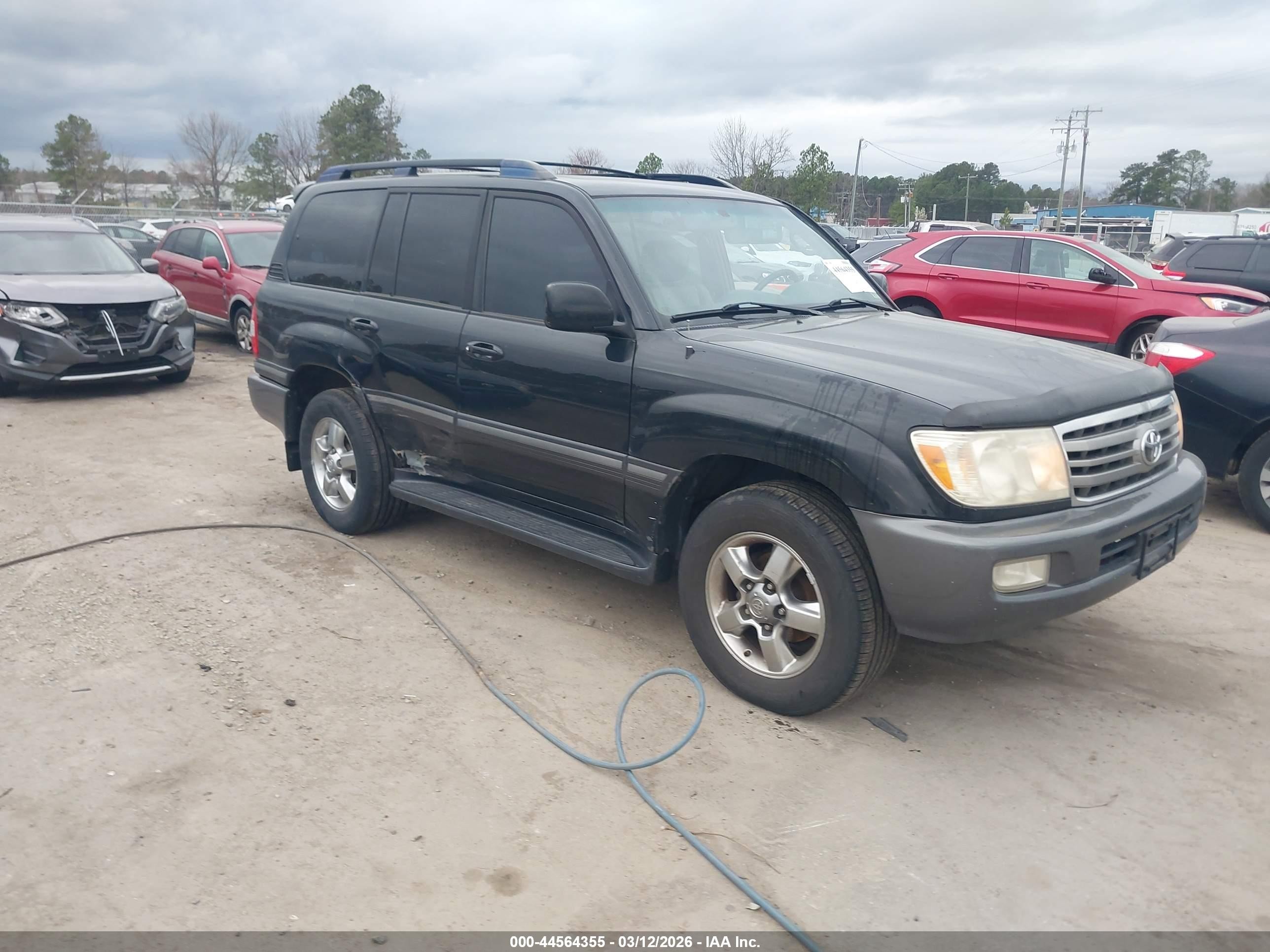 2007 Toyota Land Cruiser V8 Black vin: JTEHT05J772104507
