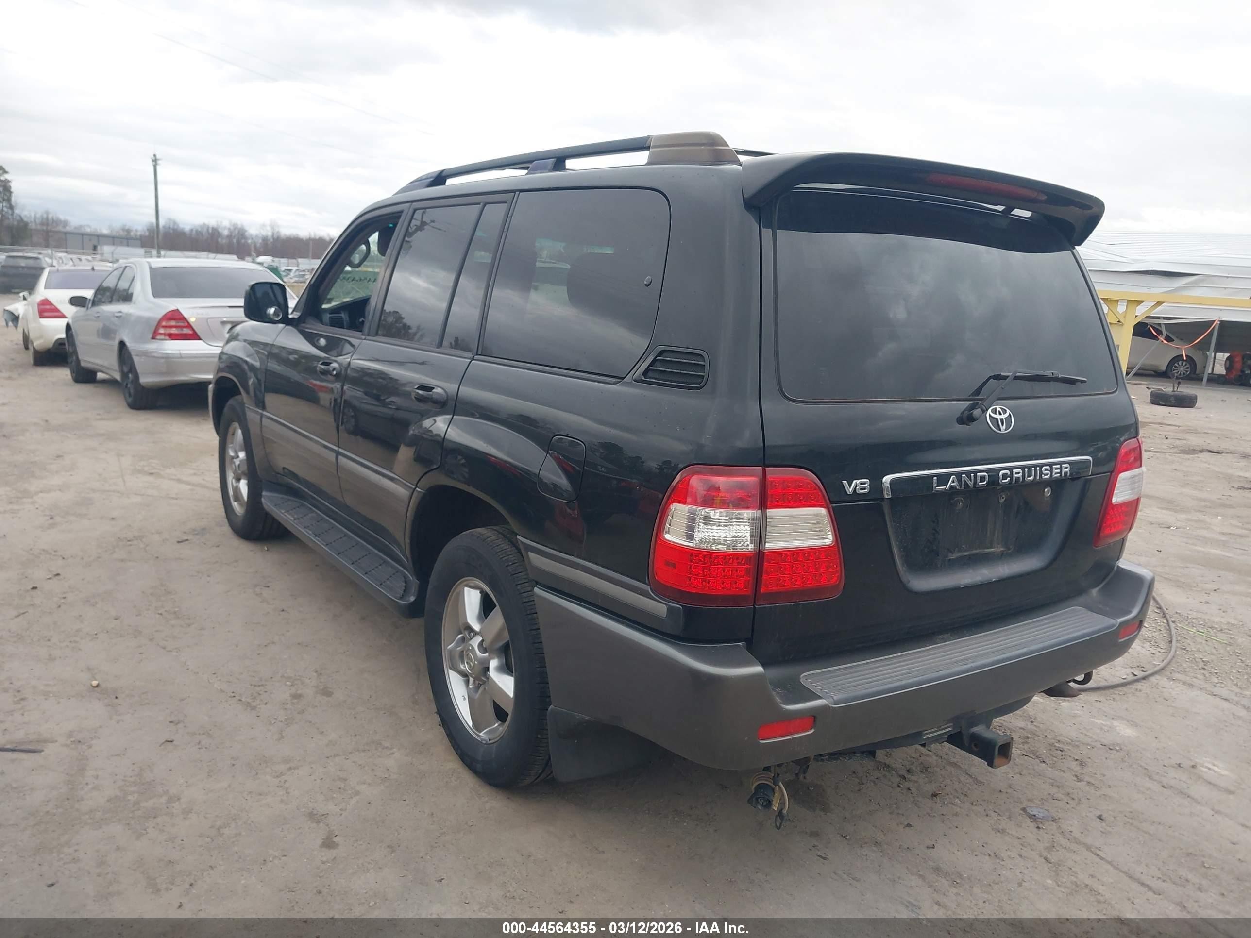 2007 Toyota Land Cruiser V8 Black vin: JTEHT05J772104507