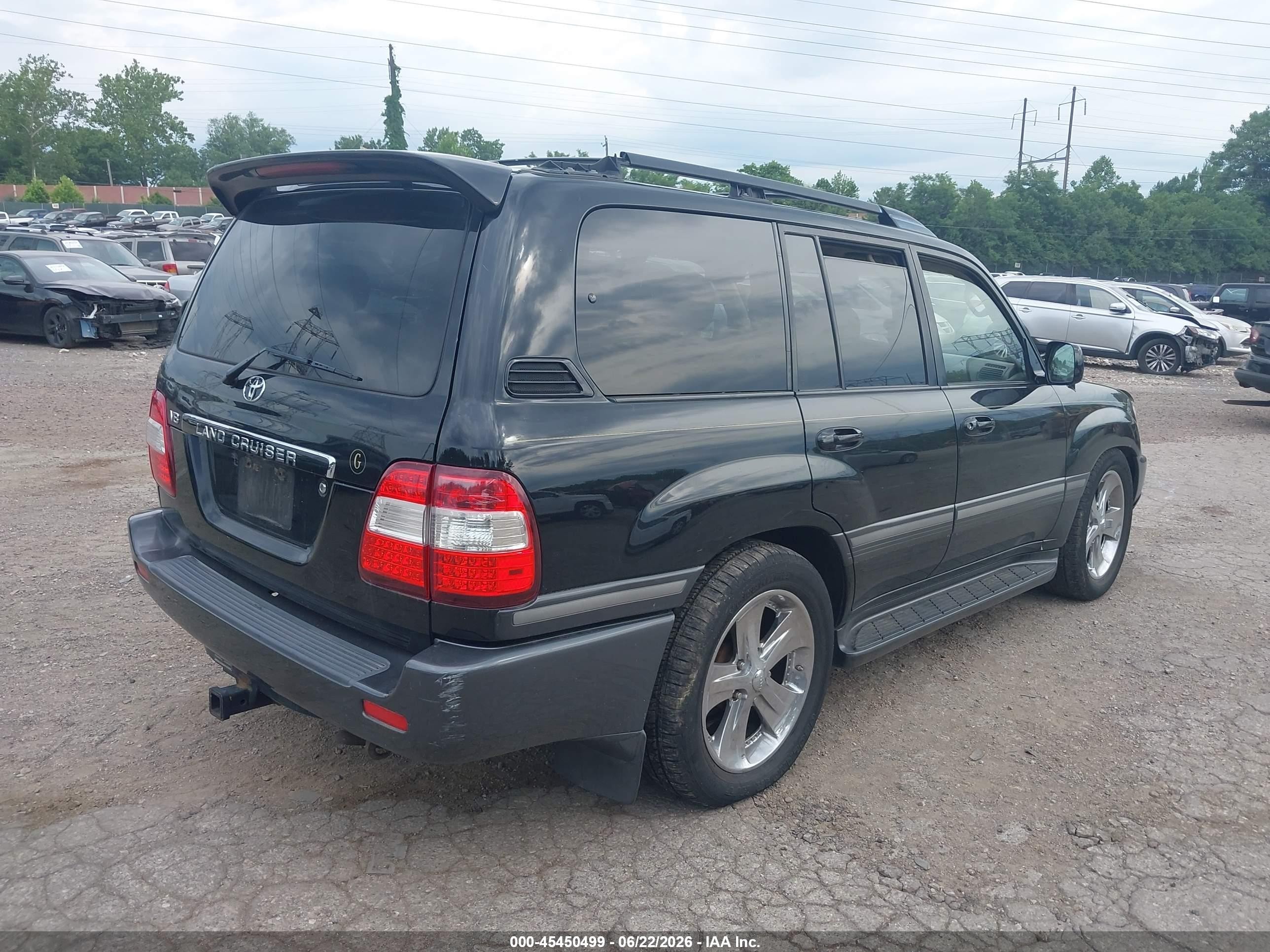 2007 Toyota Land Cruiser V8 (a5) Black vin: JTEHT05J772111473