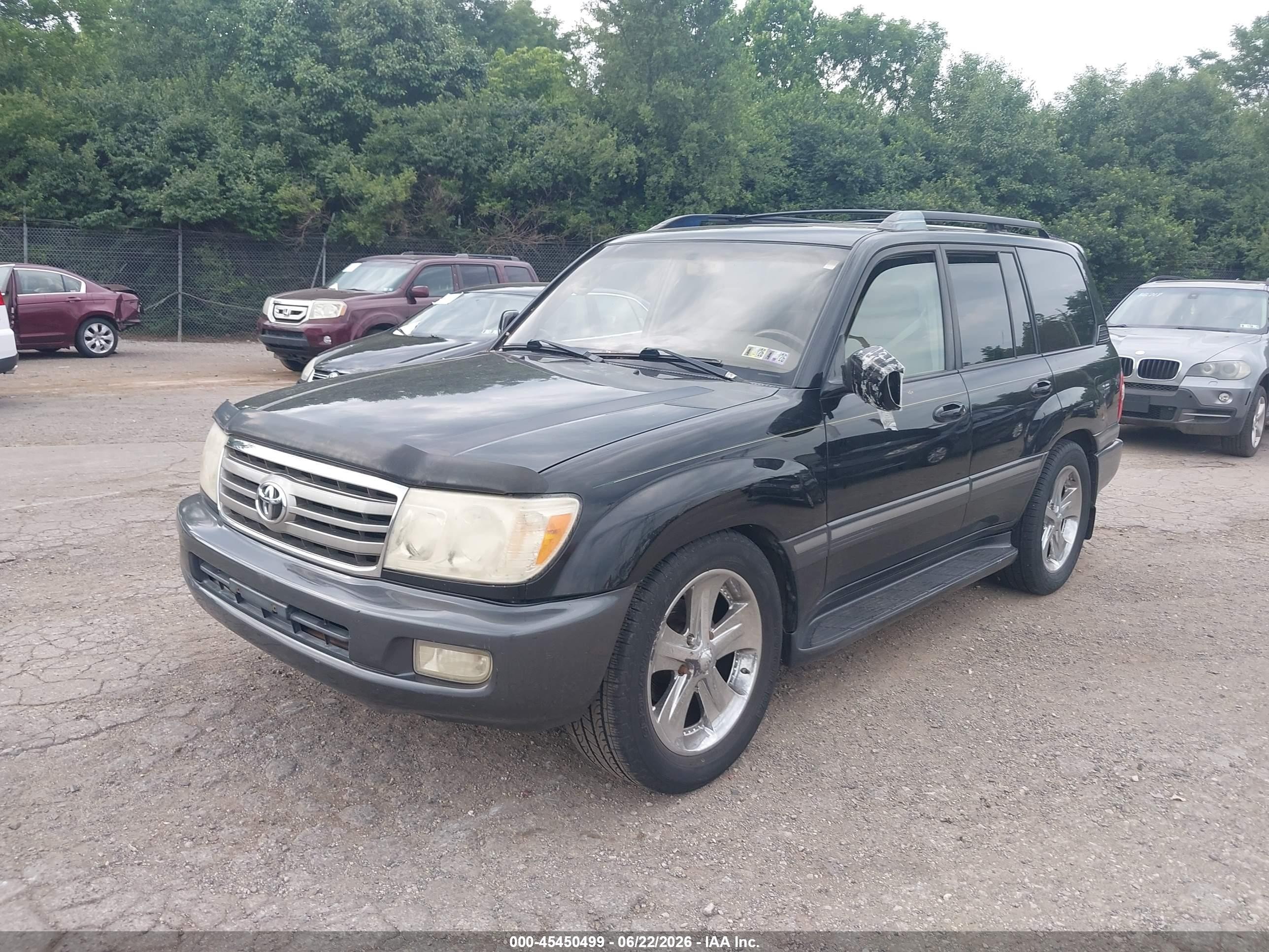 2007 Toyota Land Cruiser V8 (a5) Black vin: JTEHT05J772111473