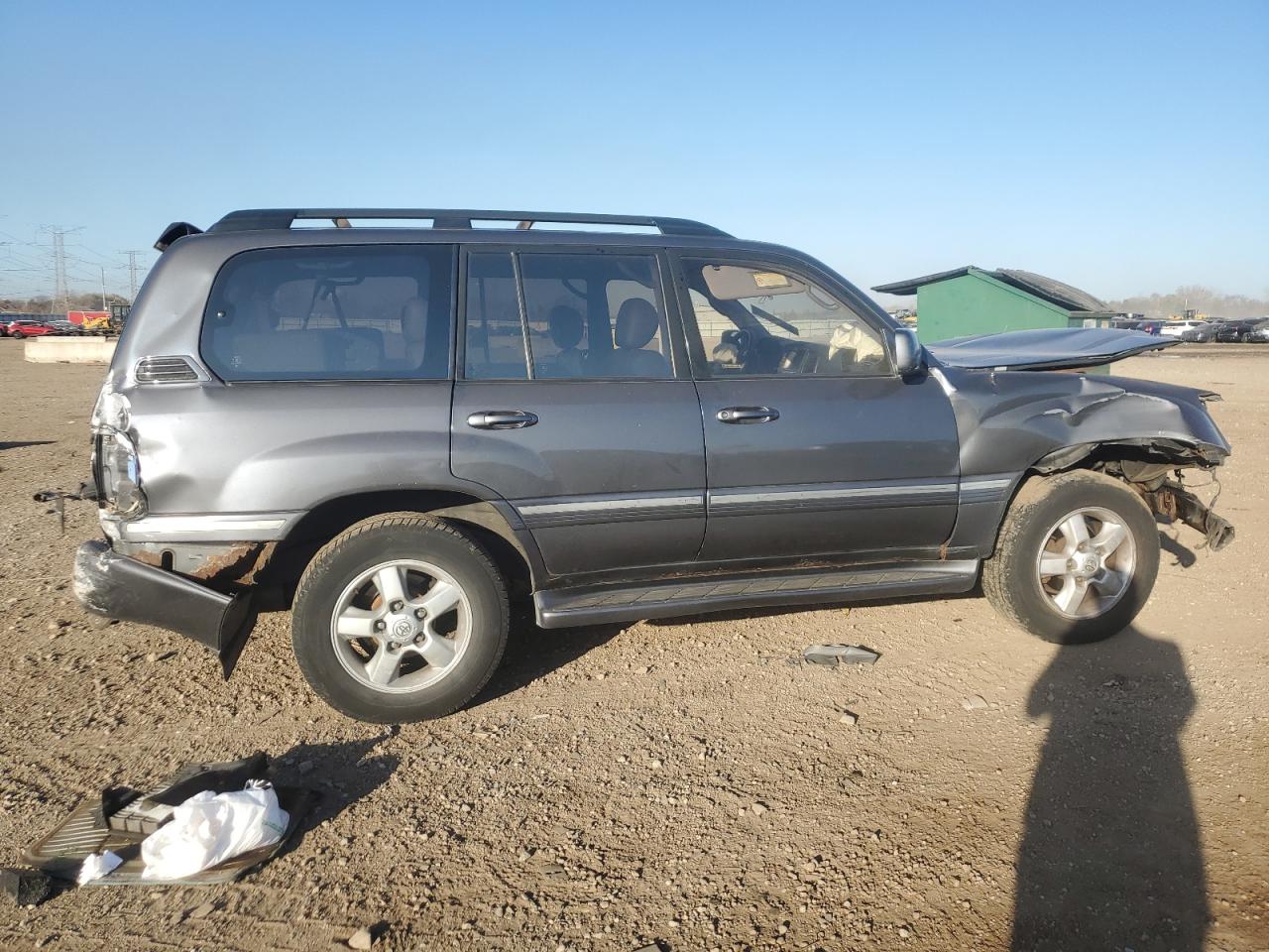 2003 Toyota Land Cruiser Gray vin: JTEHT05J832033232