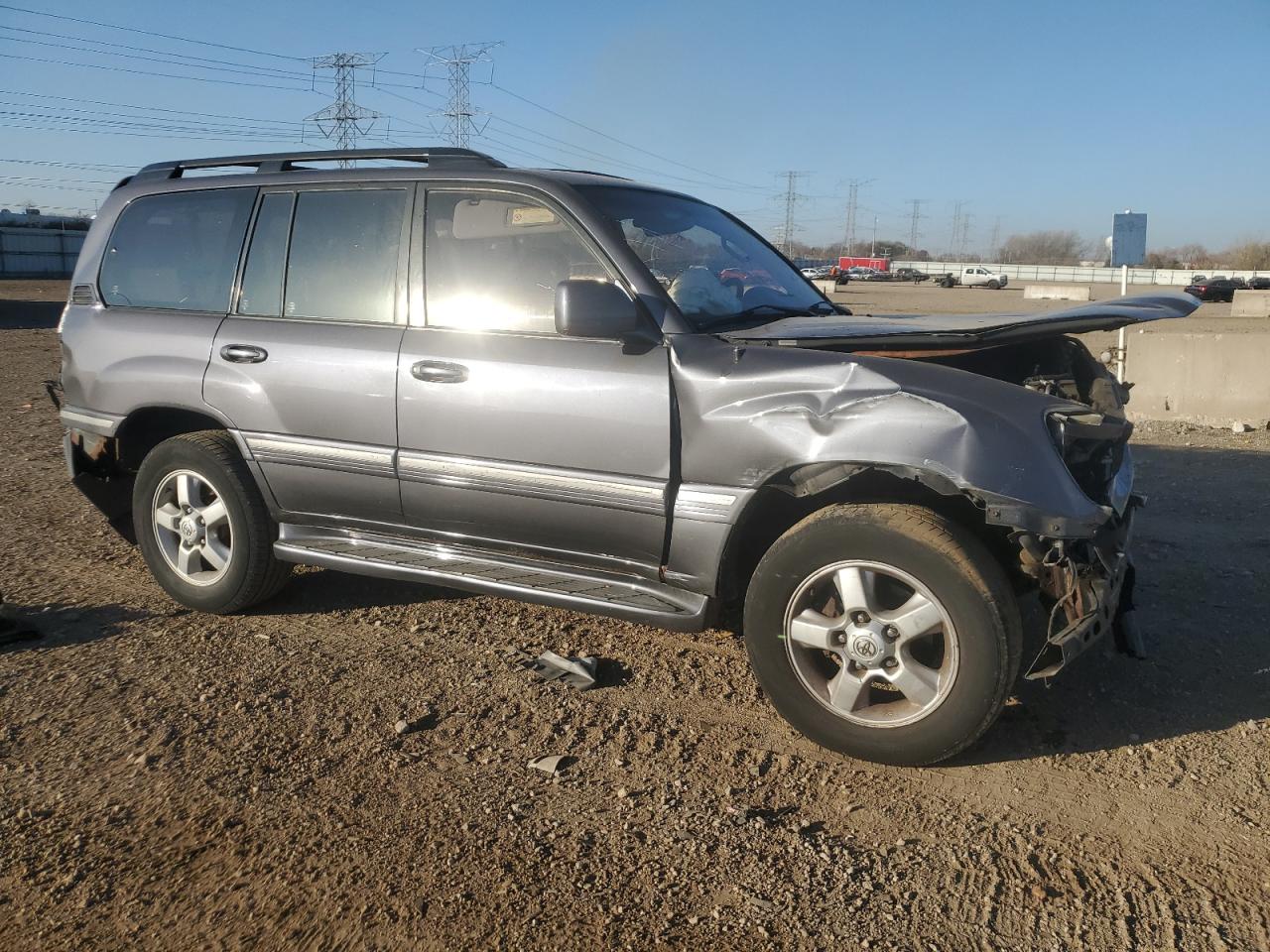 2003 Toyota Land Cruiser Gray vin: JTEHT05J832033232