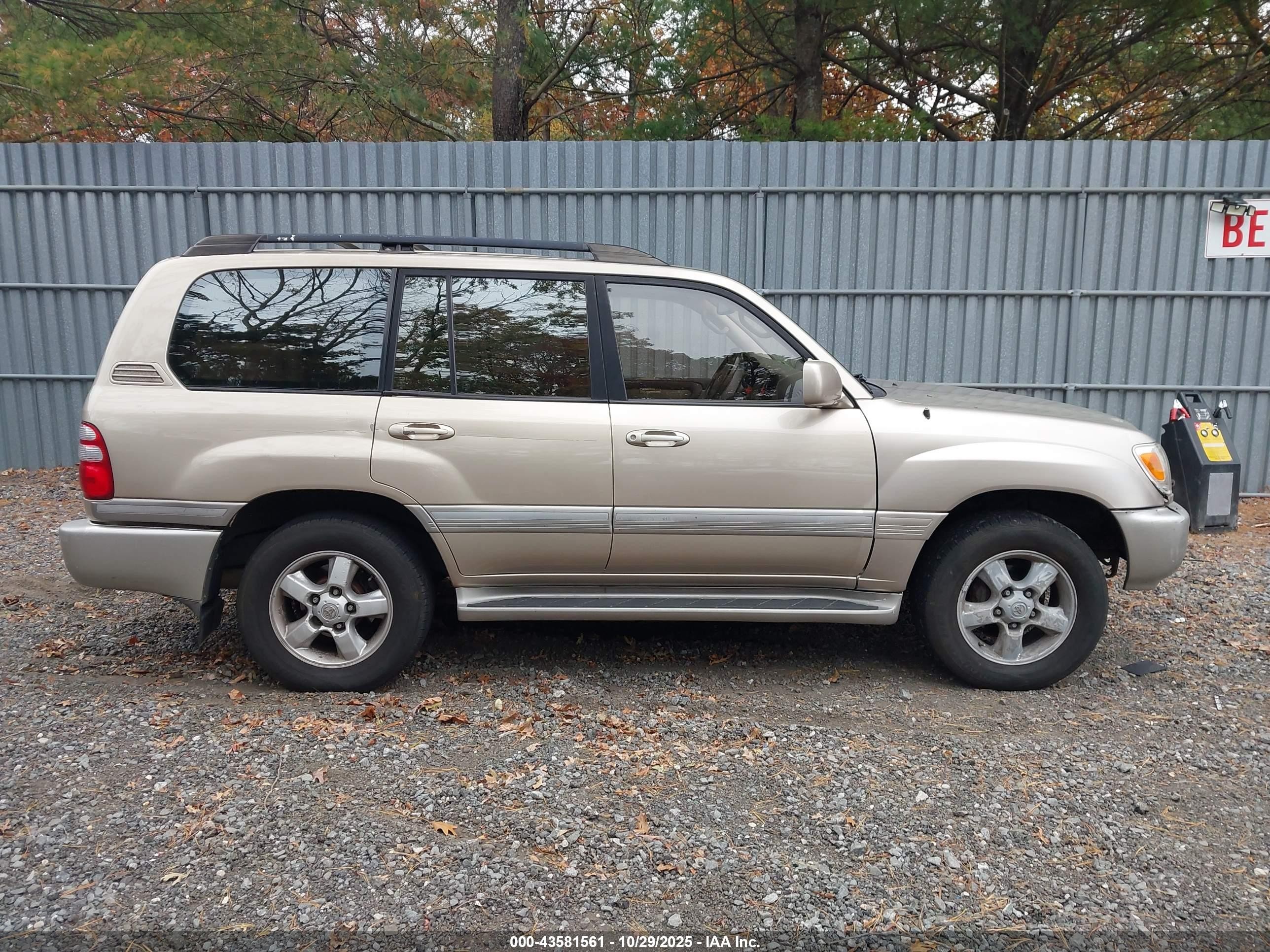 2003 Toyota Land Cruiser   Tan vin: JTEHT05J832035756