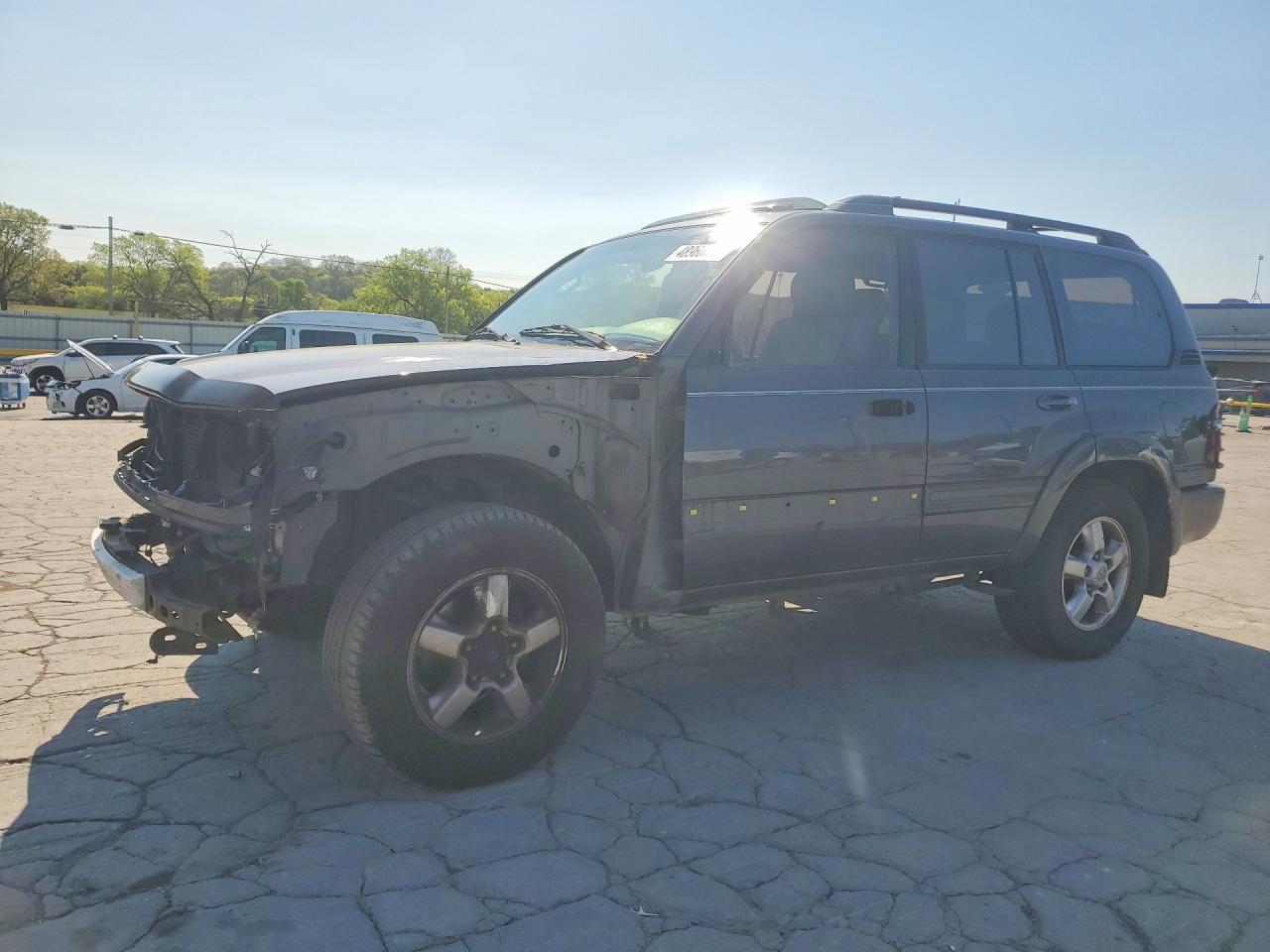 2003 Toyota Land Cruiser Base Gray vin: JTEHT05J832038267
