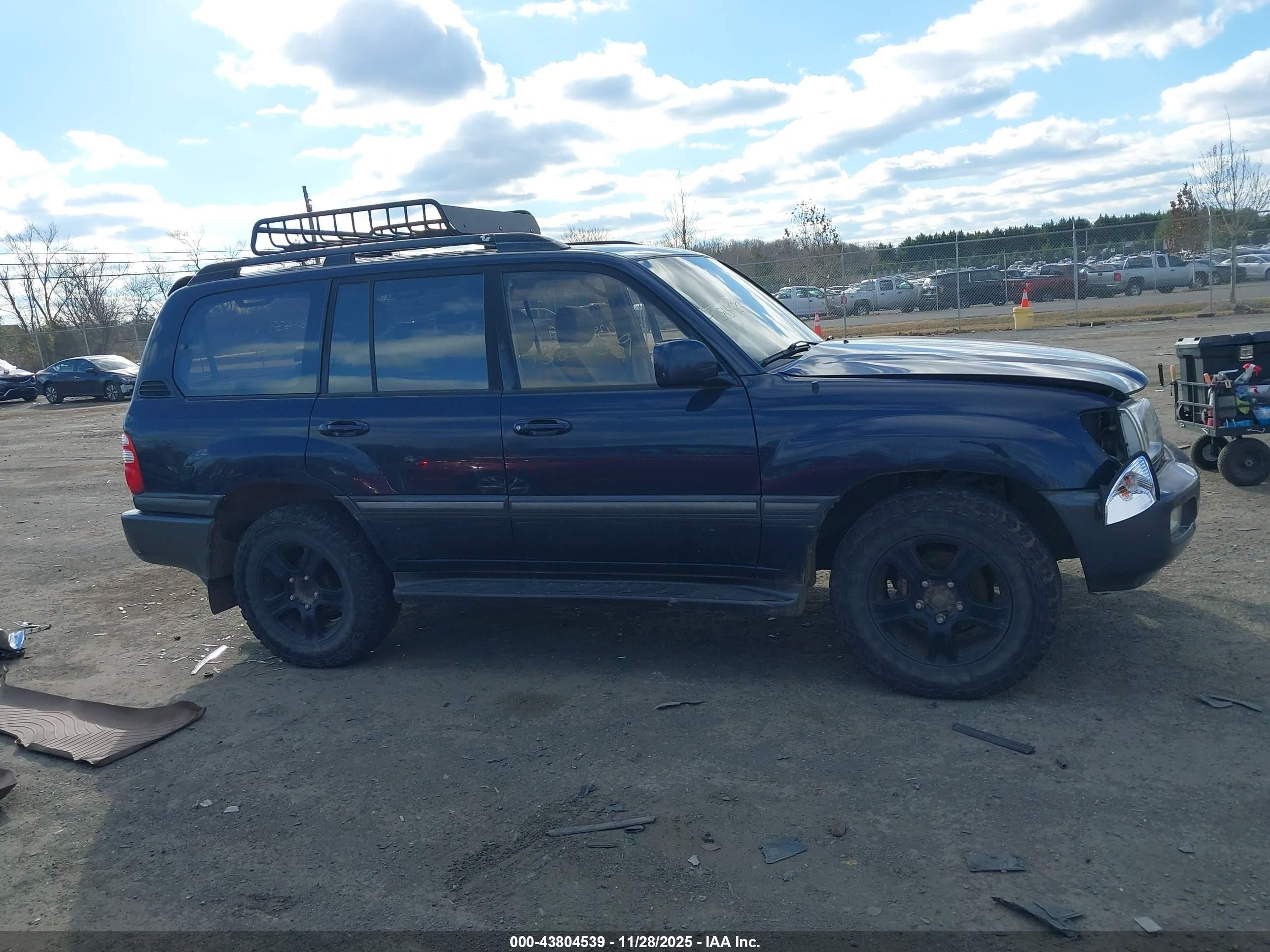 2003 Toyota Land Cruiser   Синий vin: JTEHT05J832043971
