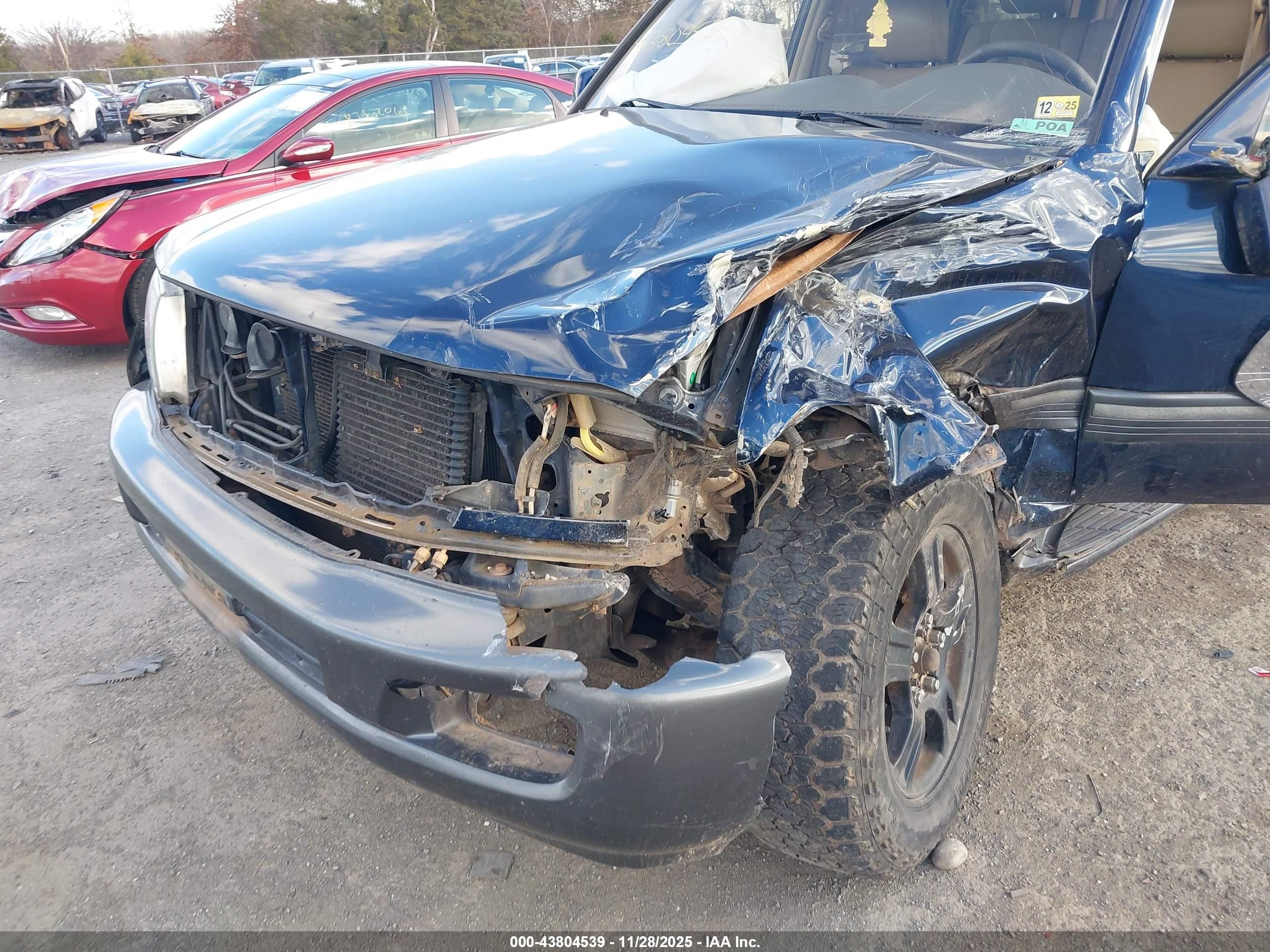 2003 Toyota Land Cruiser   Синий vin: JTEHT05J832043971