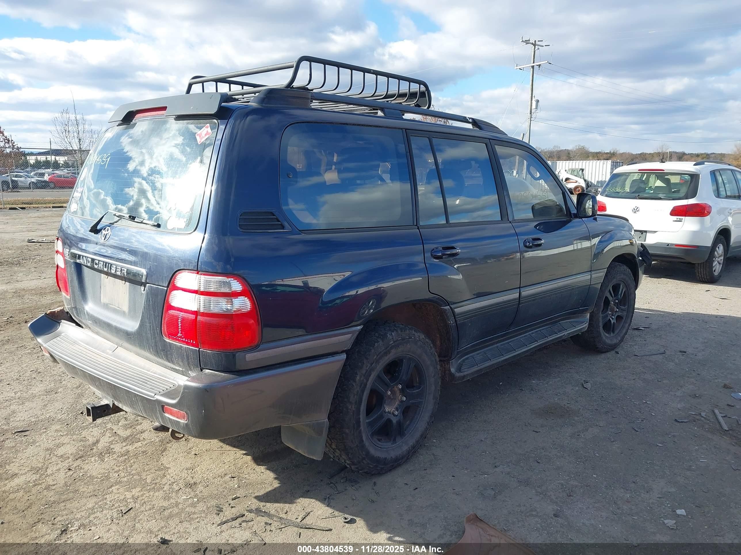 2003 Toyota Land Cruiser   Синий vin: JTEHT05J832043971