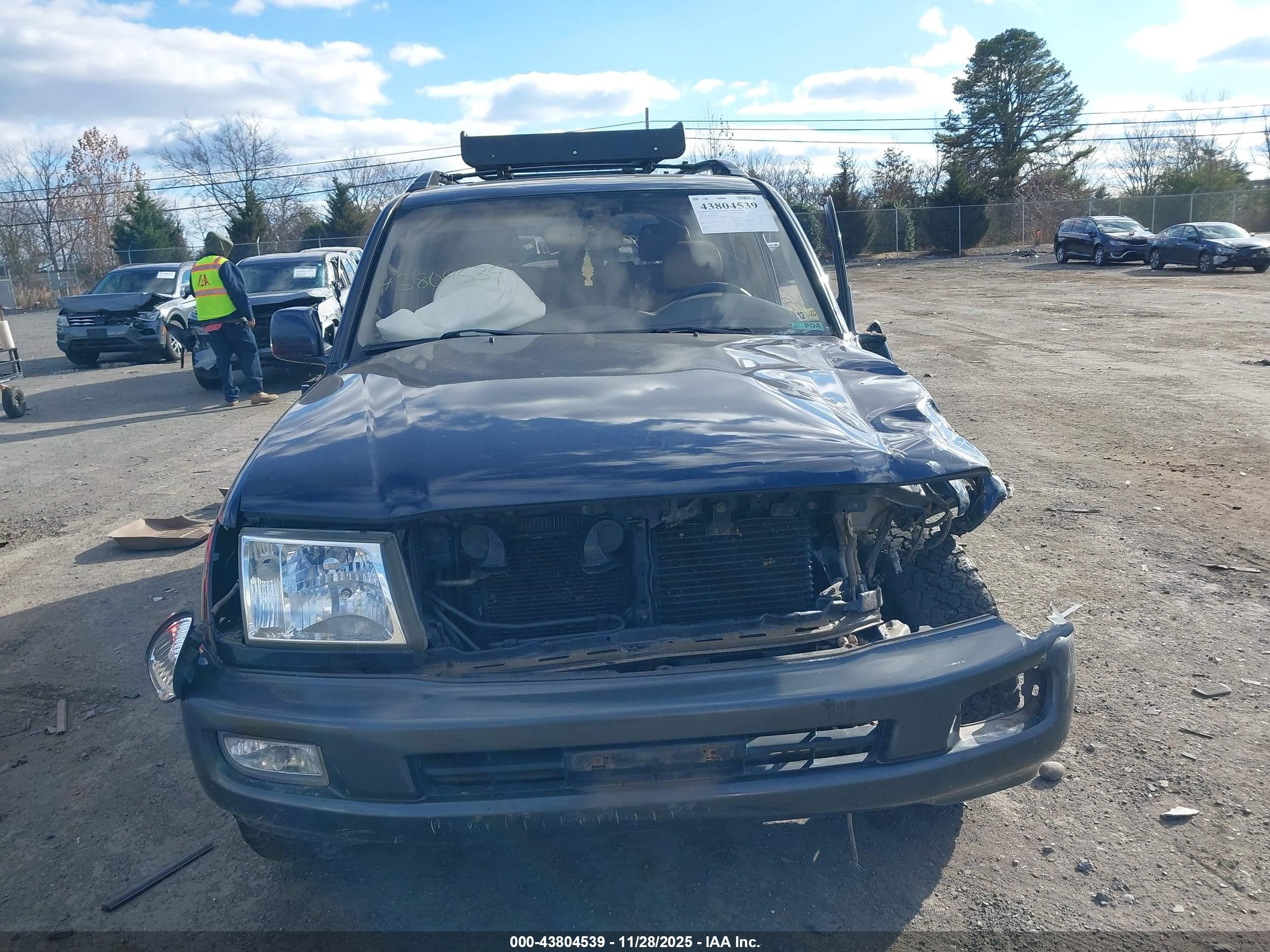 2003 Toyota Land Cruiser   Синий vin: JTEHT05J832043971