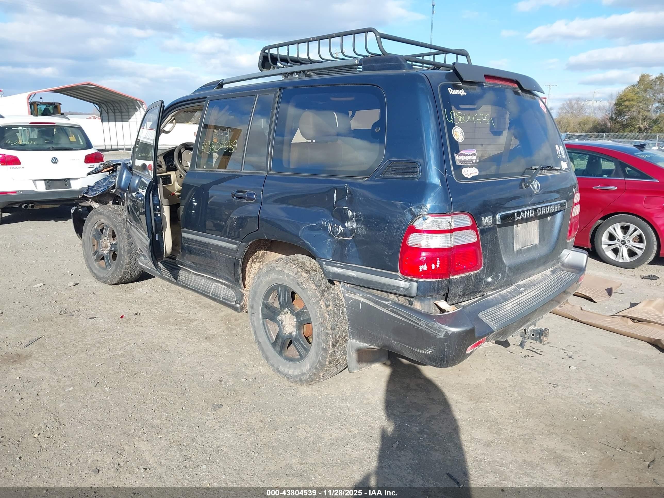 2003 Toyota Land Cruiser   Синий vin: JTEHT05J832043971
