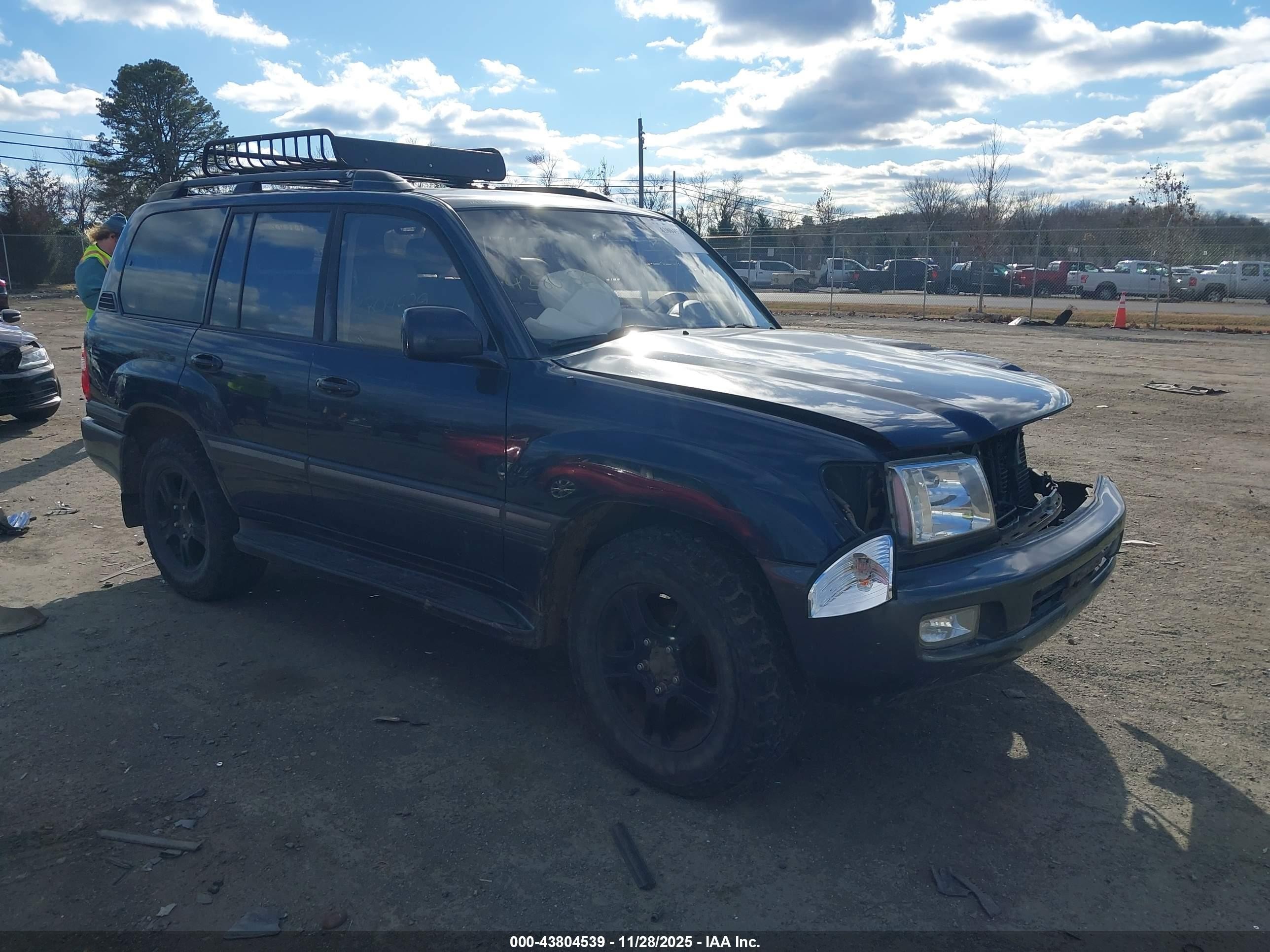 2003 Toyota Land Cruiser   Синий vin: JTEHT05J832043971