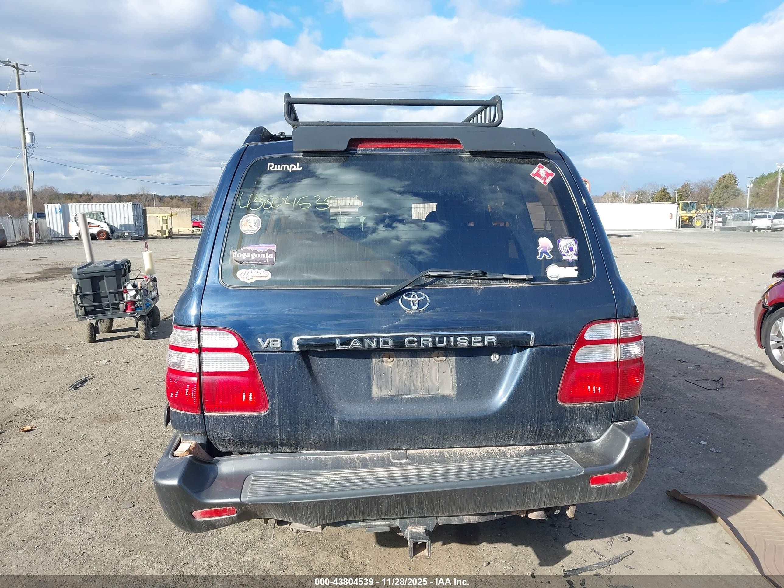 2003 Toyota Land Cruiser   Синий vin: JTEHT05J832043971