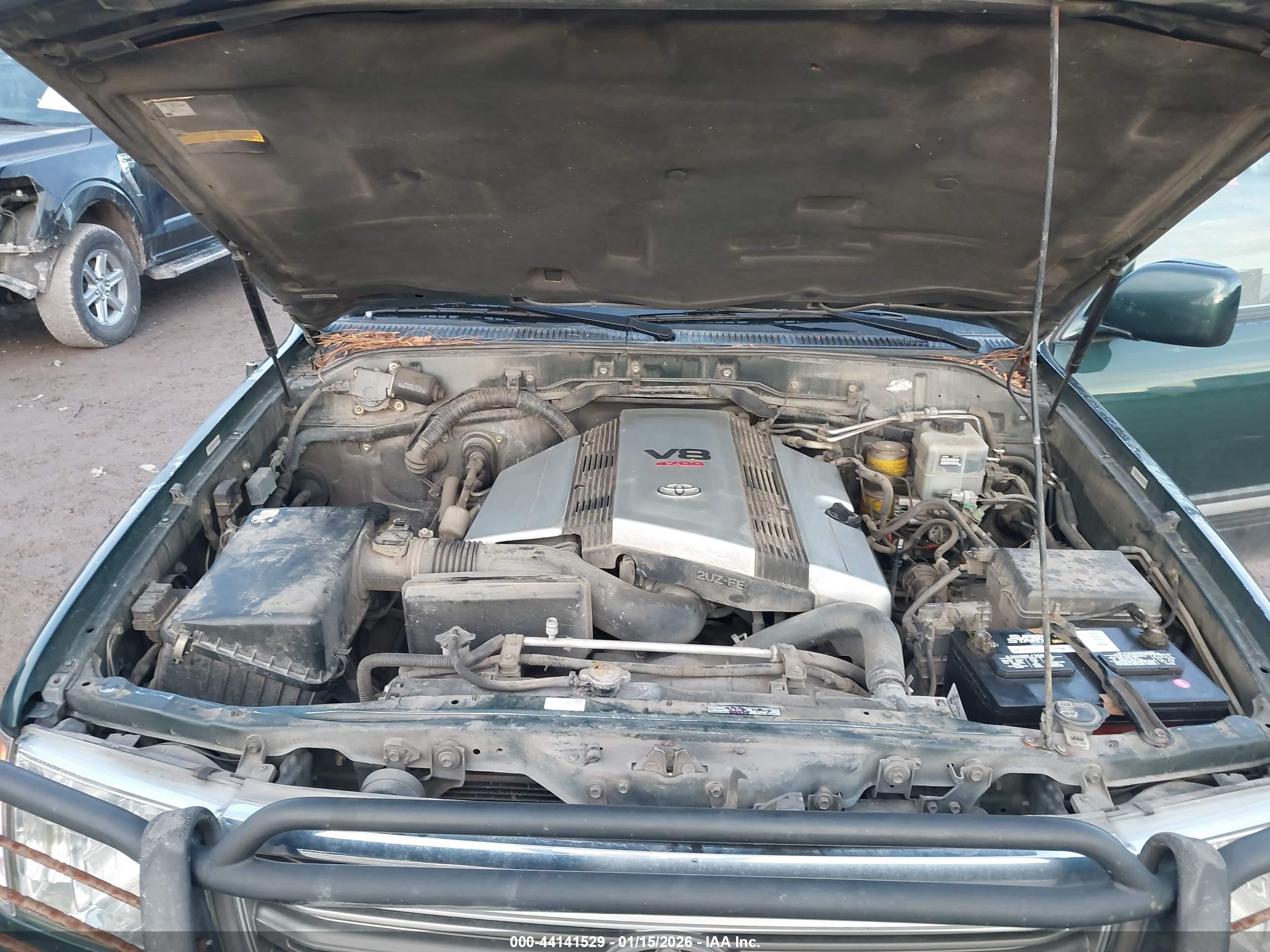 2004 Toyota Land Cruiser   Зеленый vin: JTEHT05J842060187