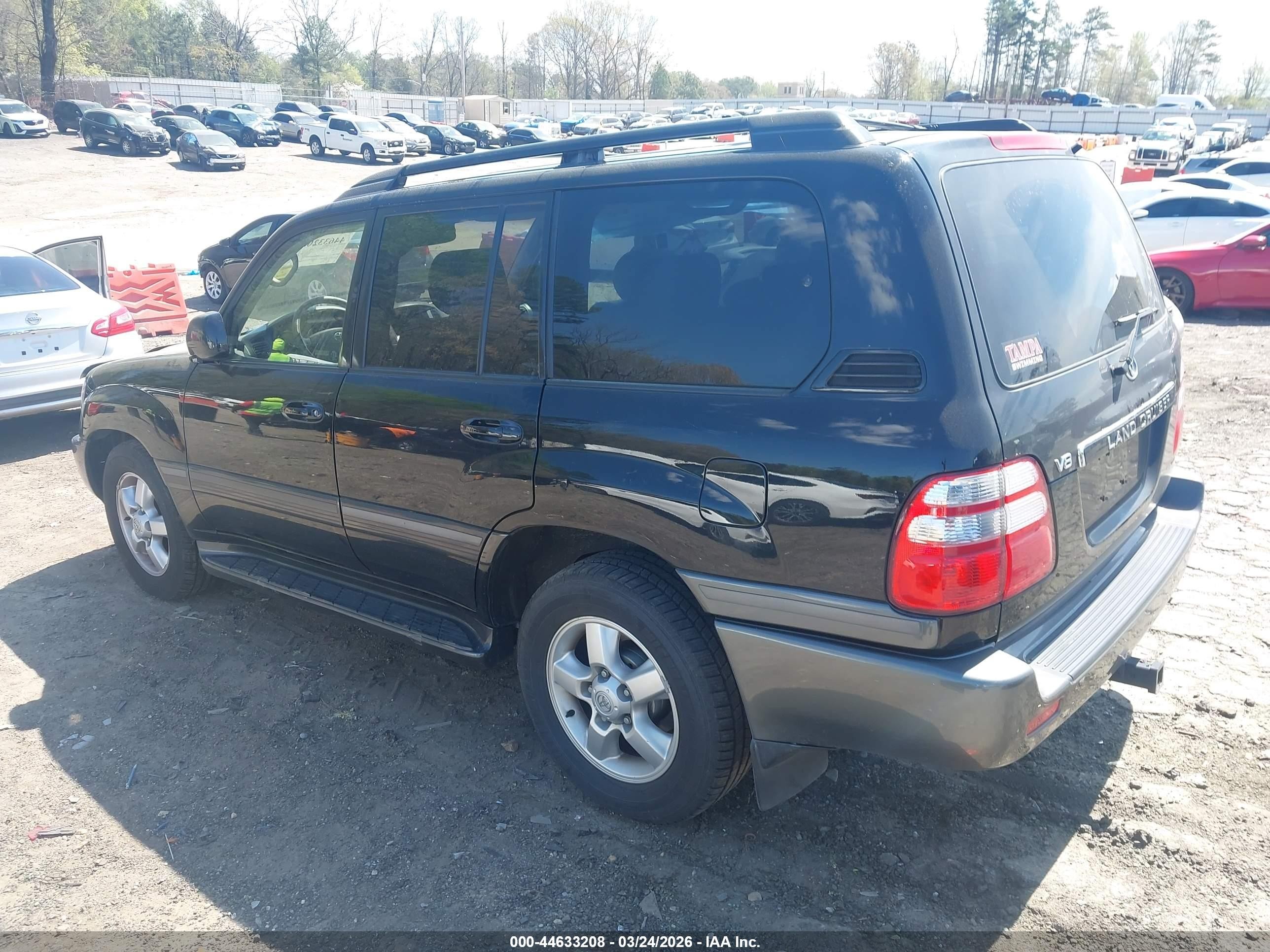 2004 Toyota Land Cruiser   Черный vin: JTEHT05J842065650