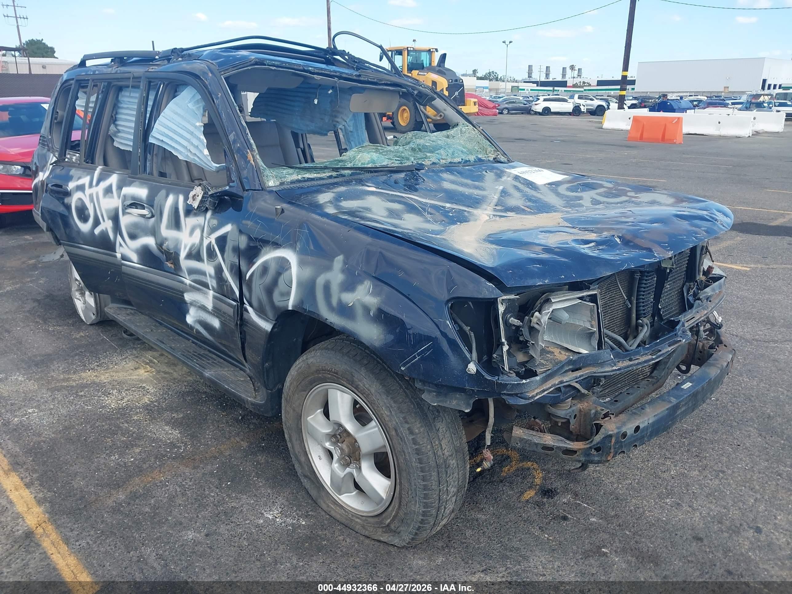2005 Toyota Land Cruiser V8 Blue vin: JTEHT05J852077654