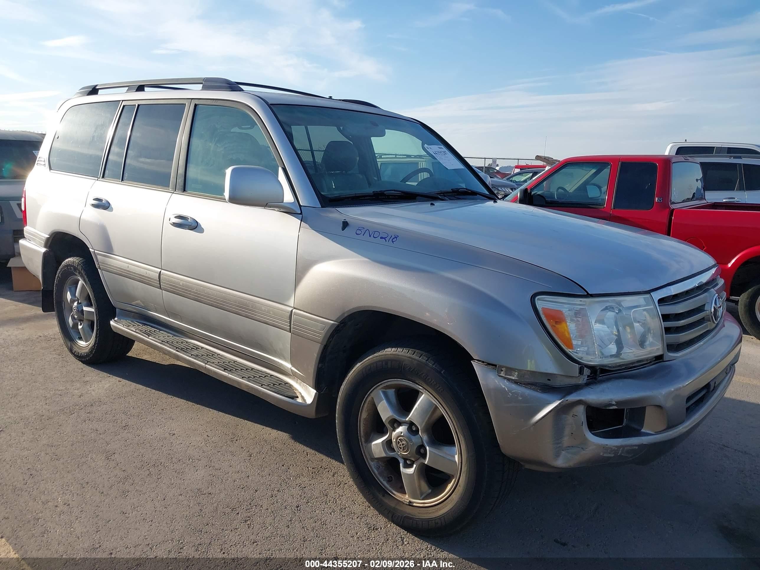 2007 Toyota Land Cruiser V8 Silver vin: JTEHT05J872106508