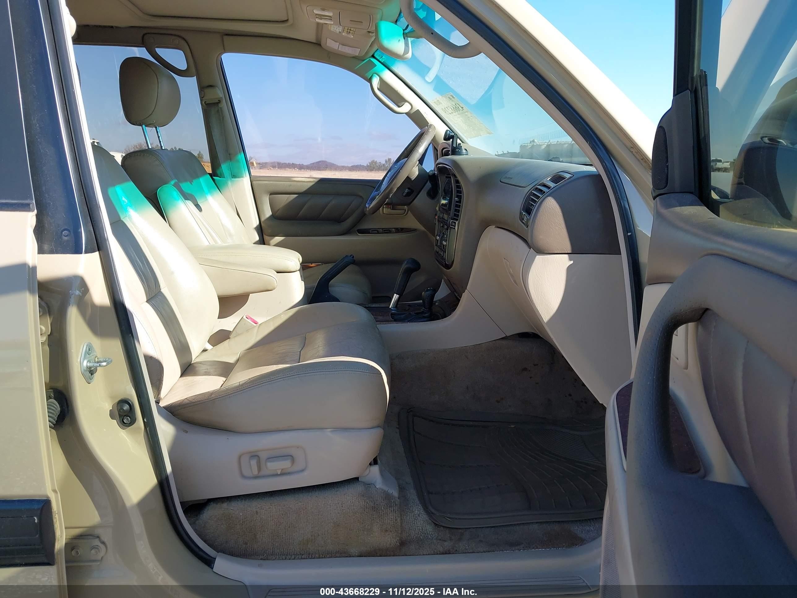 2001 Toyota Land Cruiser   Tan vin: JTEHT05J912009681