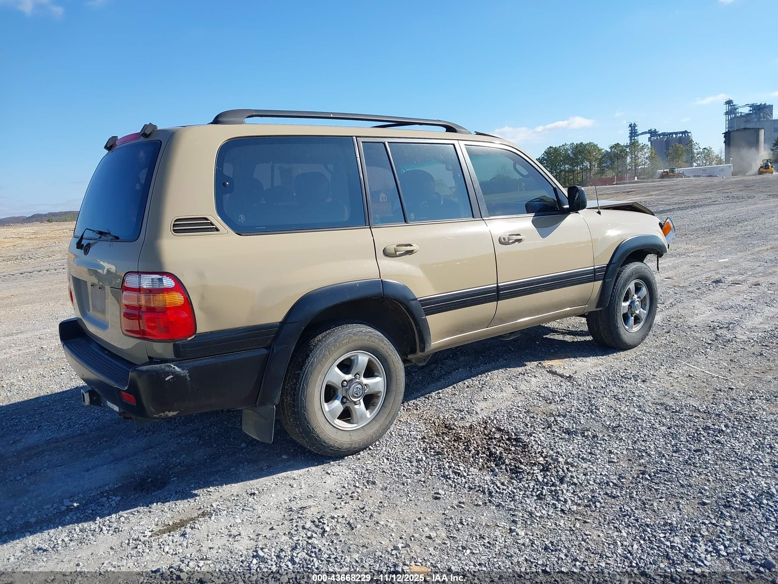 2001 Toyota Land Cruiser   Tan vin: JTEHT05J912009681