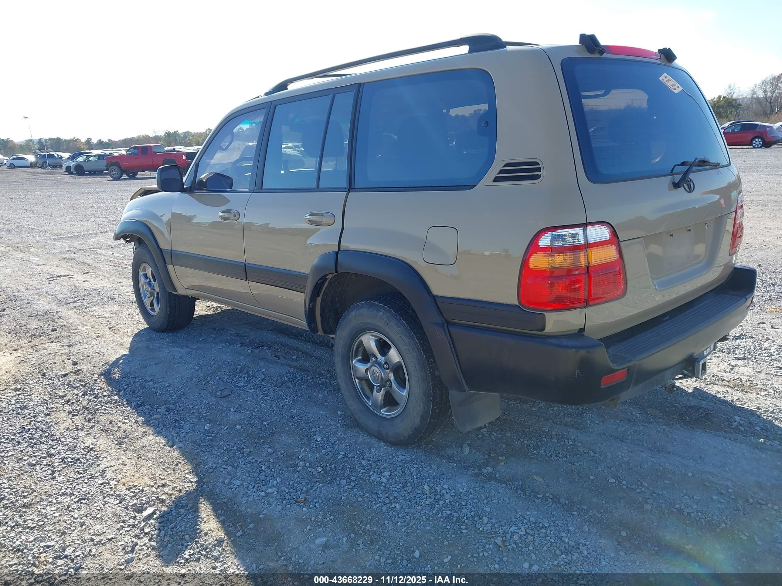 2001 Toyota Land Cruiser   Tan vin: JTEHT05J912009681