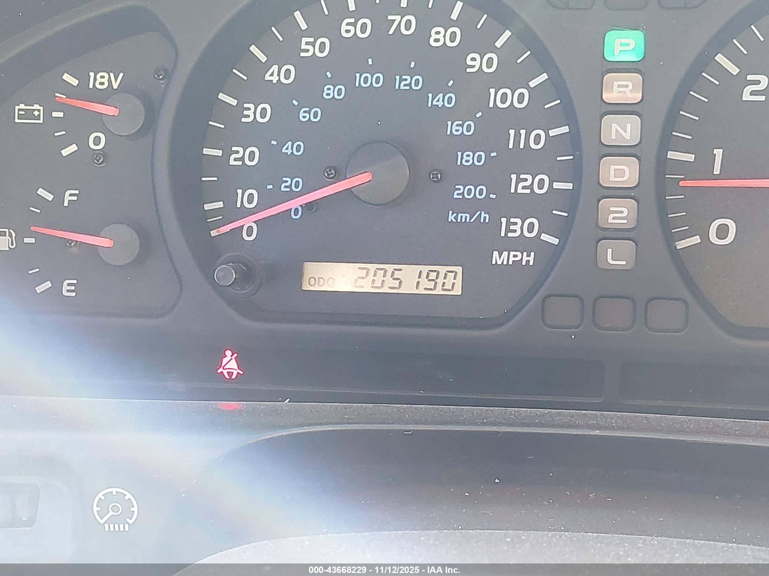 2001 Toyota Land Cruiser   Tan vin: JTEHT05J912009681