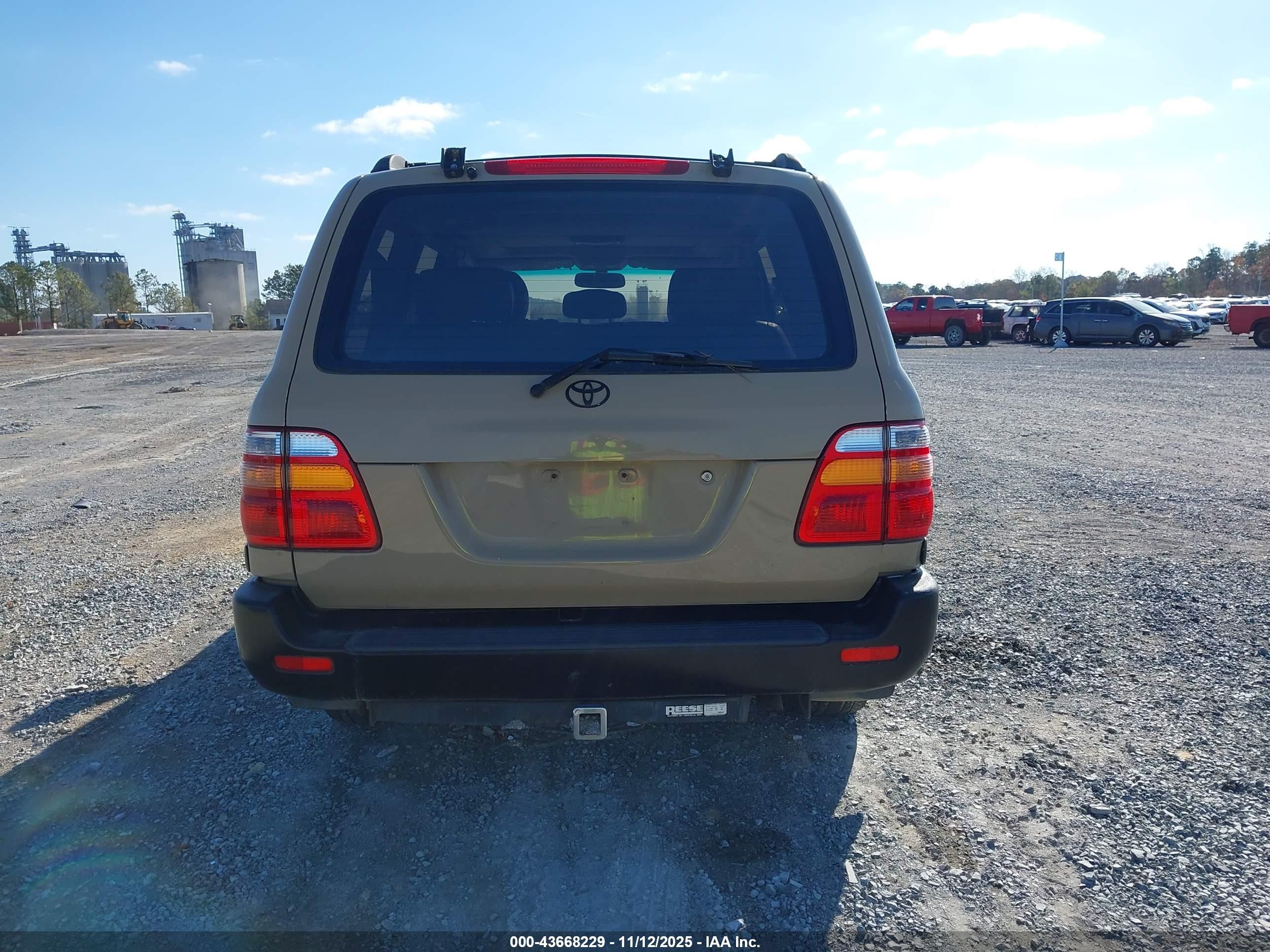 2001 Toyota Land Cruiser   Tan vin: JTEHT05J912009681