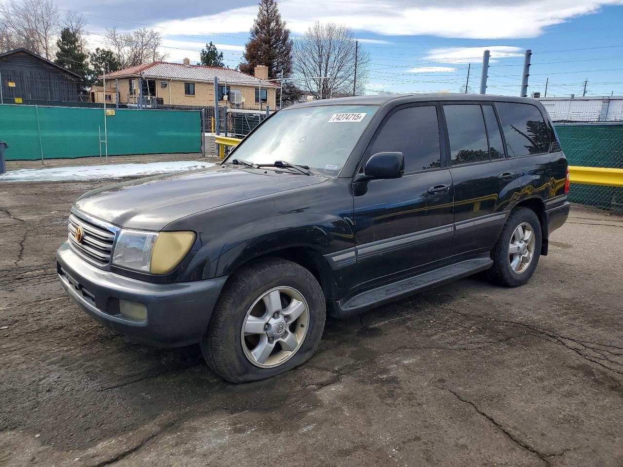 2003 Toyota Land Cruiser Black vin: JTEHT05J932046409