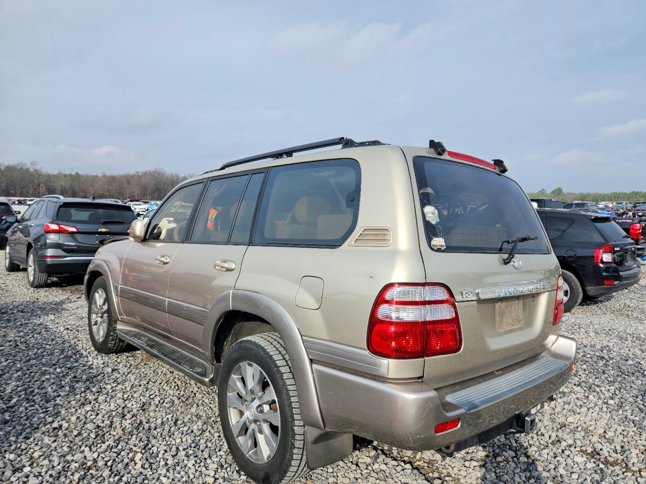2003 Toyota Land Cruiser Beige vin: JTEHT05J932050606