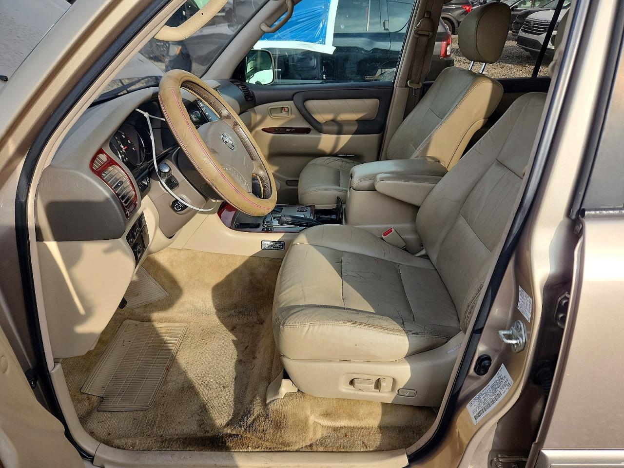2003 Toyota Land Cruiser Beige vin: JTEHT05J932050606
