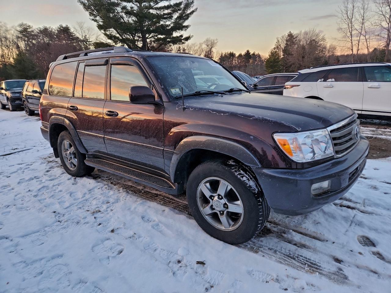 2006 Toyota Land Cruiser Темно-бордовый vin: JTEHT05J962100974