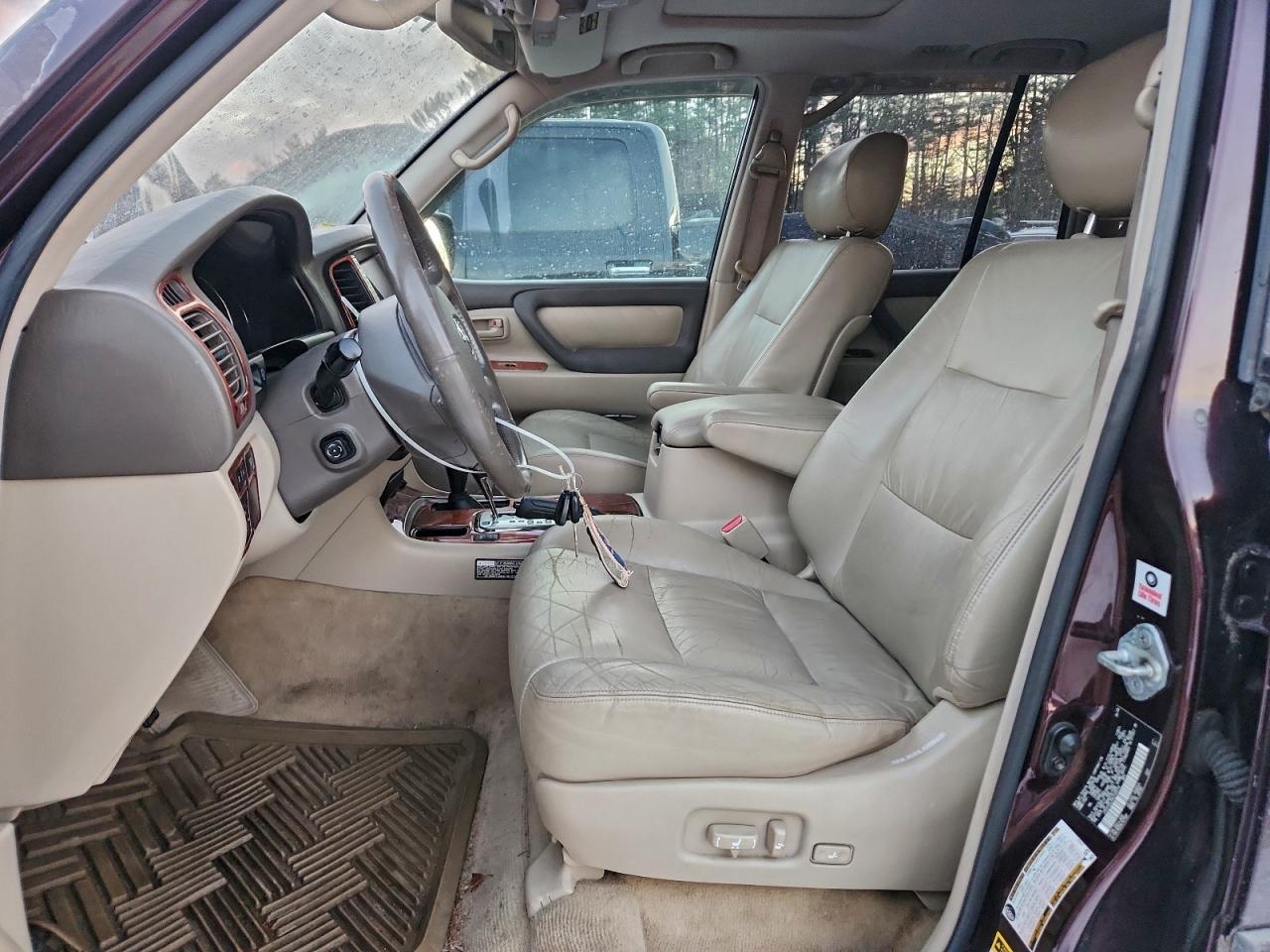 2006 Toyota Land Cruiser Темно-бордовый vin: JTEHT05J962100974