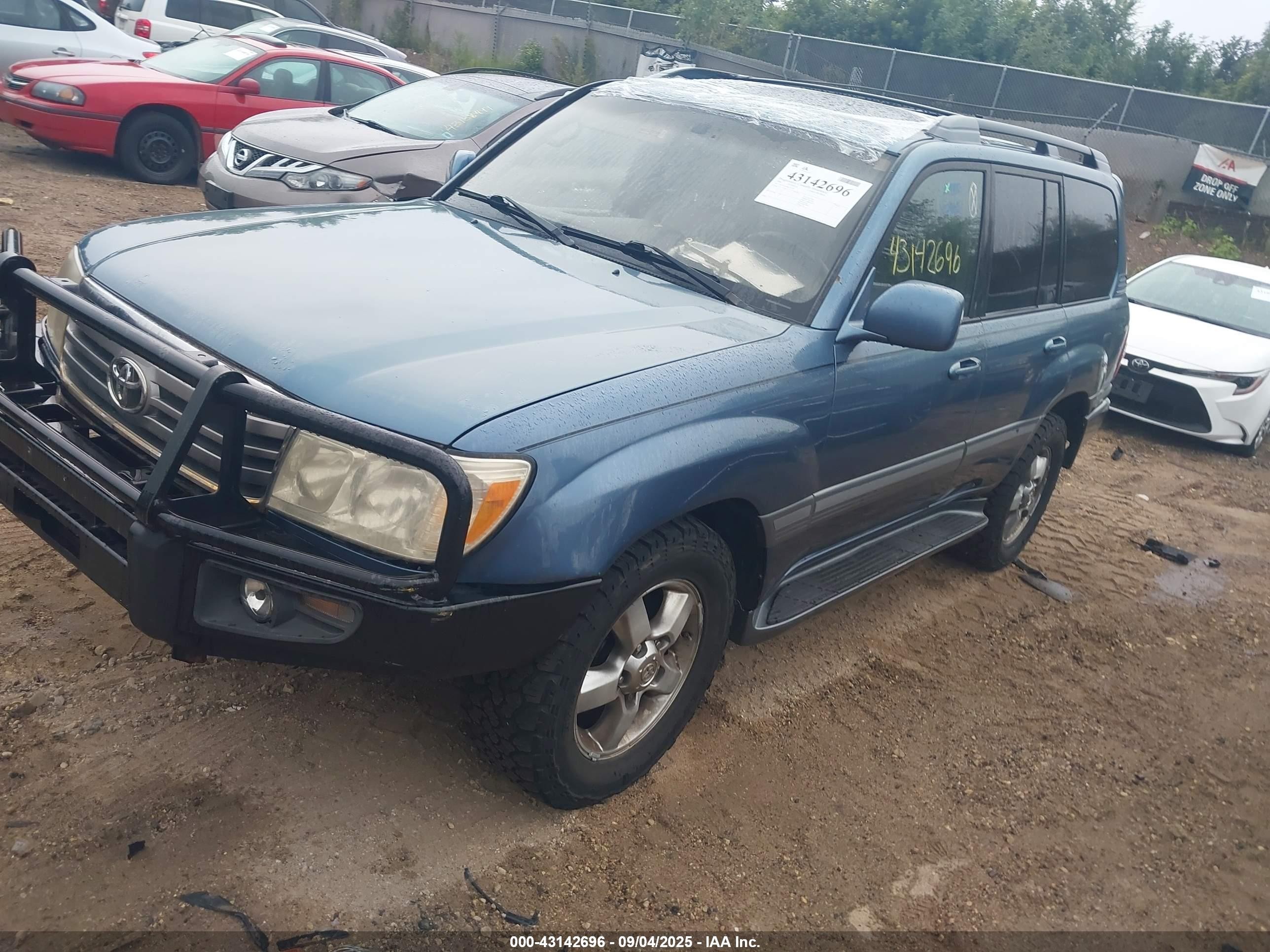 2006 Toyota Land Cruiser V8 Blue vin: JTEHT05J962101283