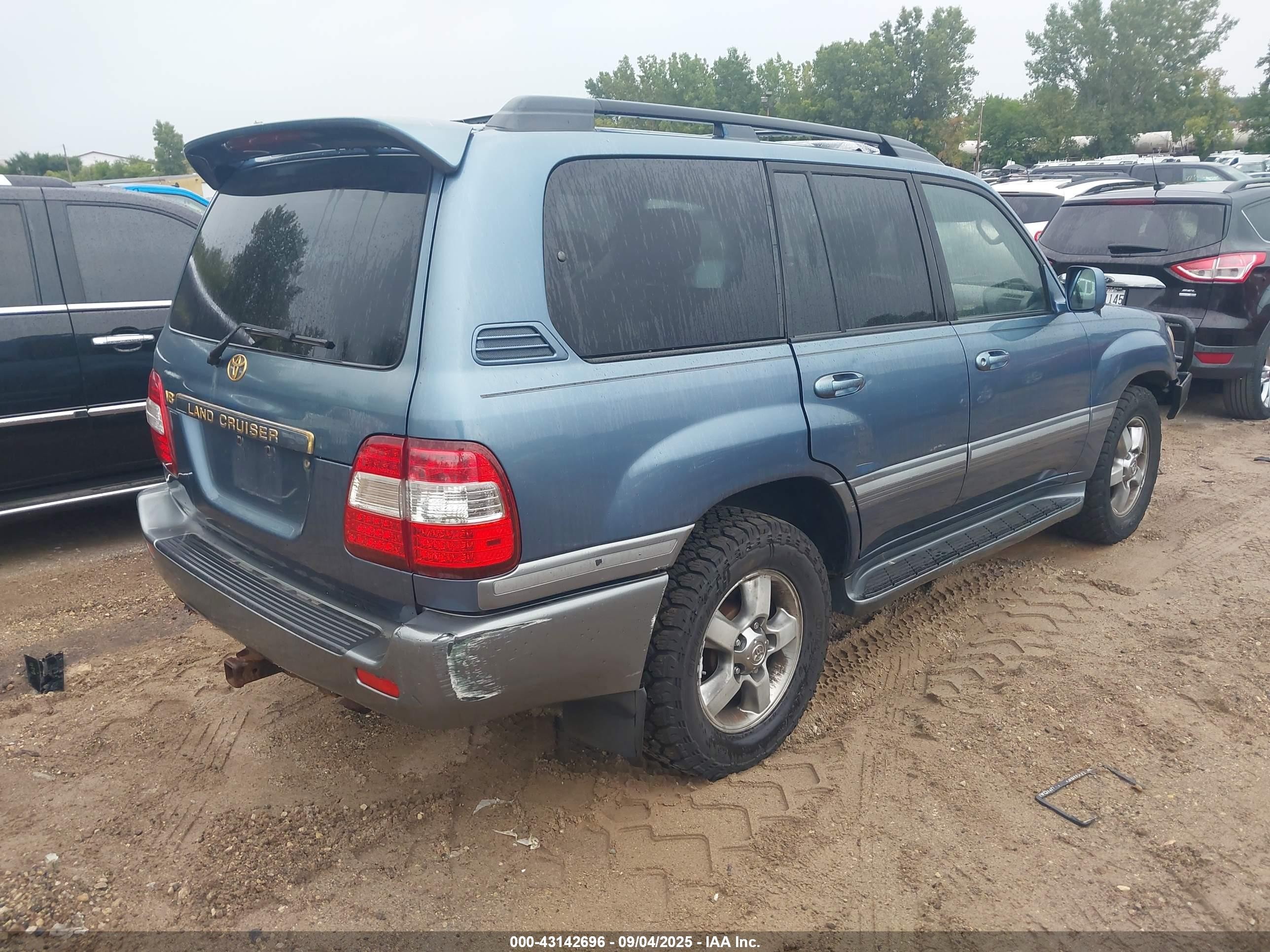 2006 Toyota Land Cruiser V8 Blue vin: JTEHT05J962101283