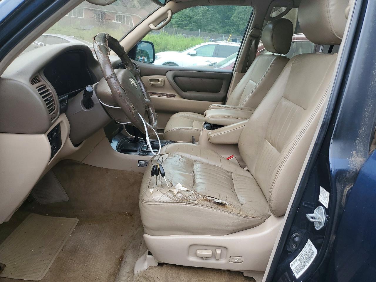 2001 Toyota Land Cruiser Base Синий vin: JTEHT05JX12009219